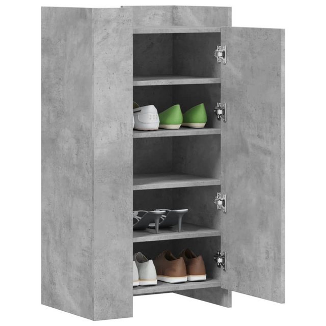 vidaXL Schuhschrank Schuhregal Schuhschrank Betongrau 52x37,5x100 cm Holzwe günstig online kaufen