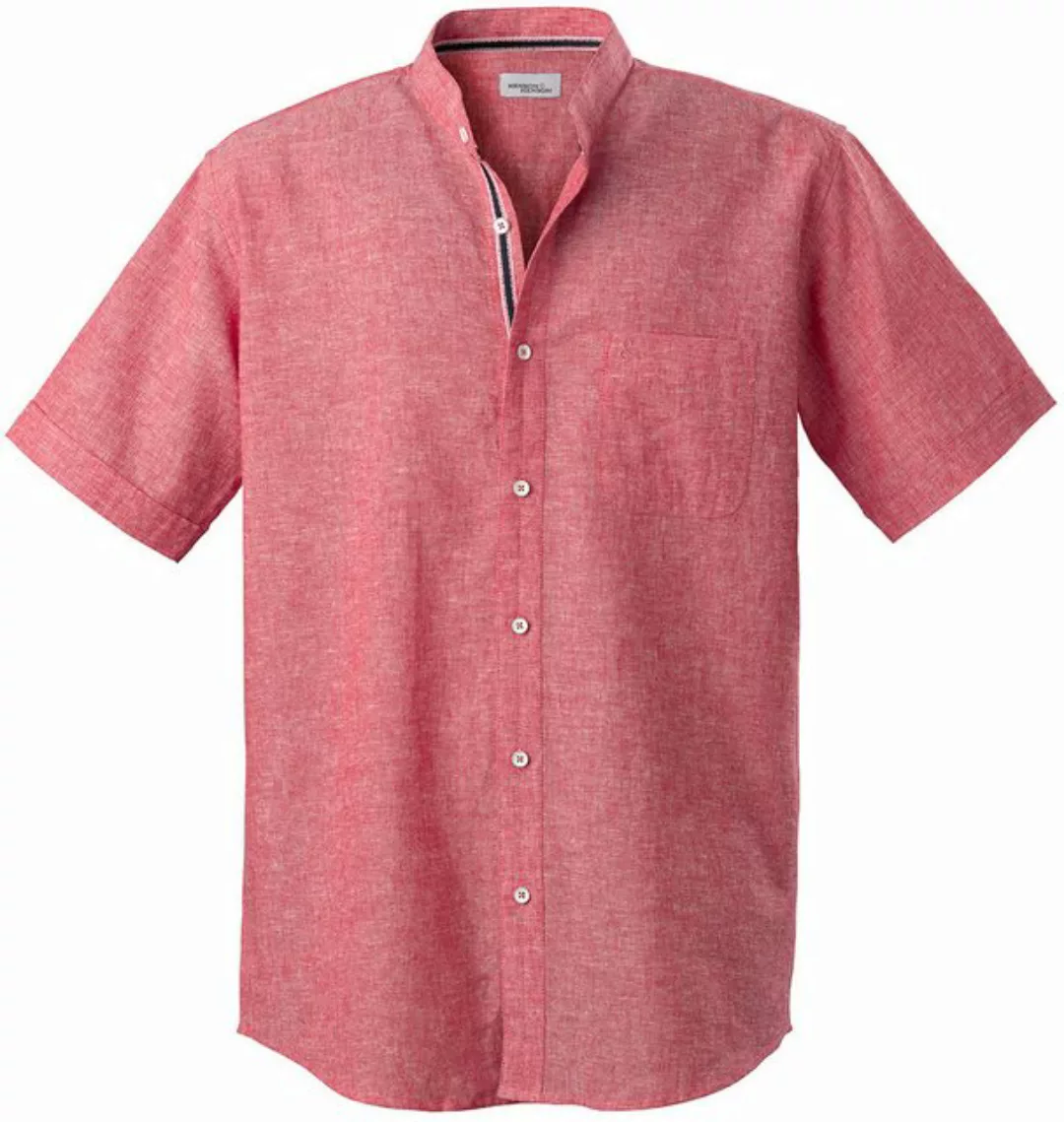 HENSON&HENSON Kurzarmhemd aus weichem Leinen-Baumwoll-Mix günstig online kaufen