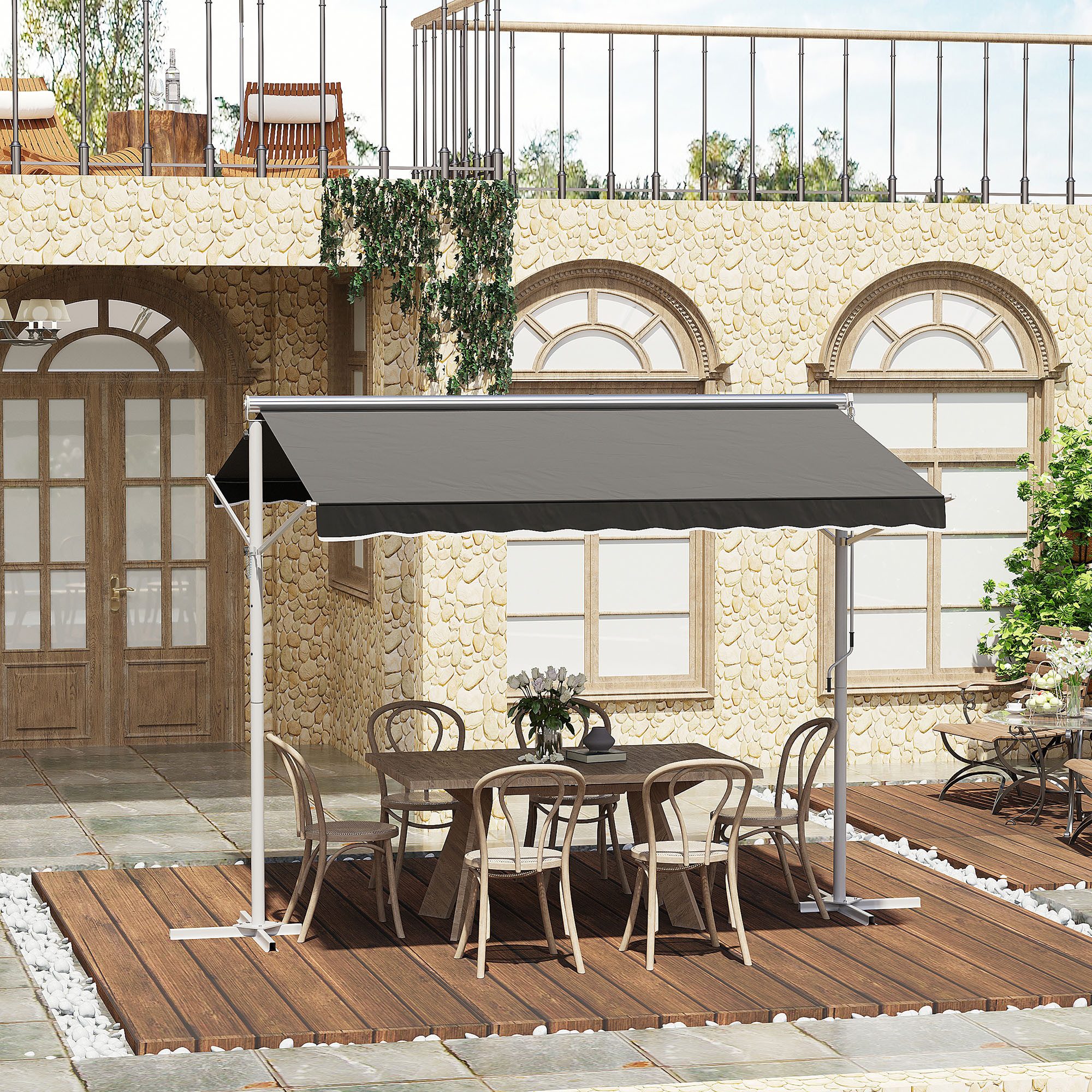 furnicato Markise Standmarkise Gartenmarkise Markise mit günstig online kaufen