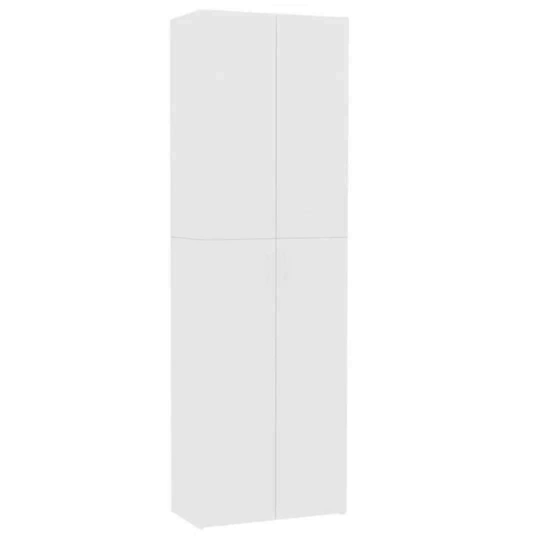 furnicato Aktenschrank TV-Schrank Weiß 60x32x190 cm Holzwerkstoff günstig online kaufen