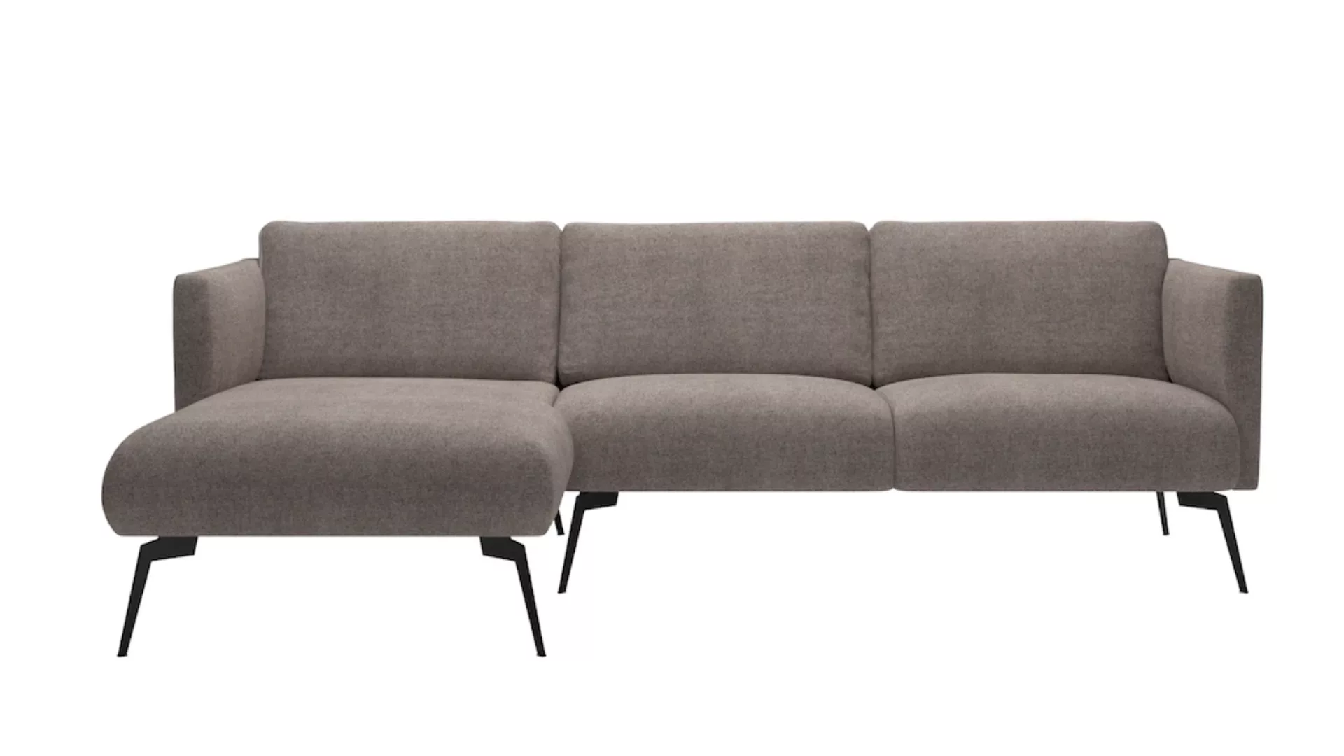 andas Ecksofa "Horna, L-Form,", mit schwarzen Metallbeinen günstig online kaufen