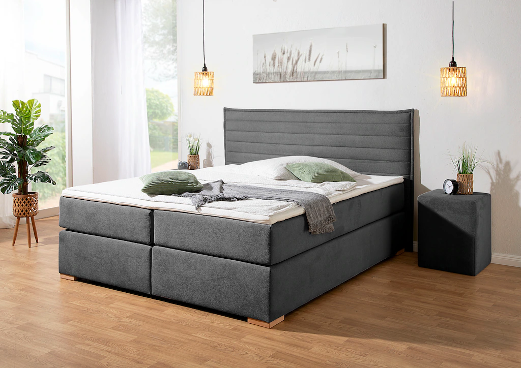 Home affaire Boxspringbett ""Östermoor"", in H2, H3 oder H4 erhältlich günstig online kaufen