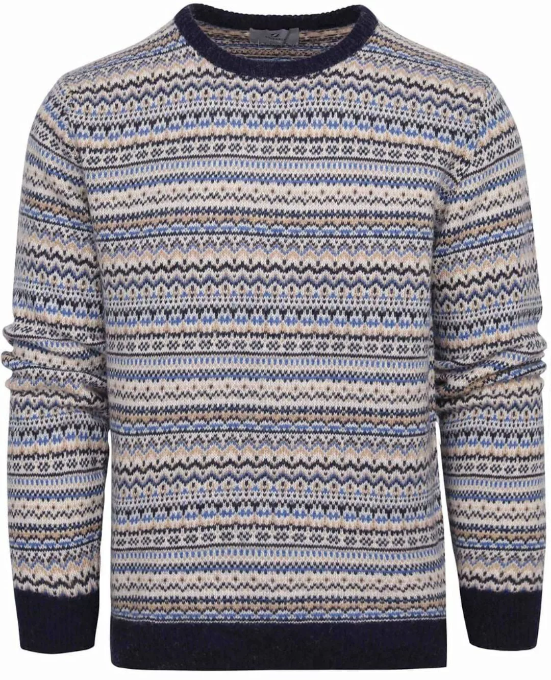 Suitable Prestige Fair Isle Pullover Beige - Größe XL günstig online kaufen