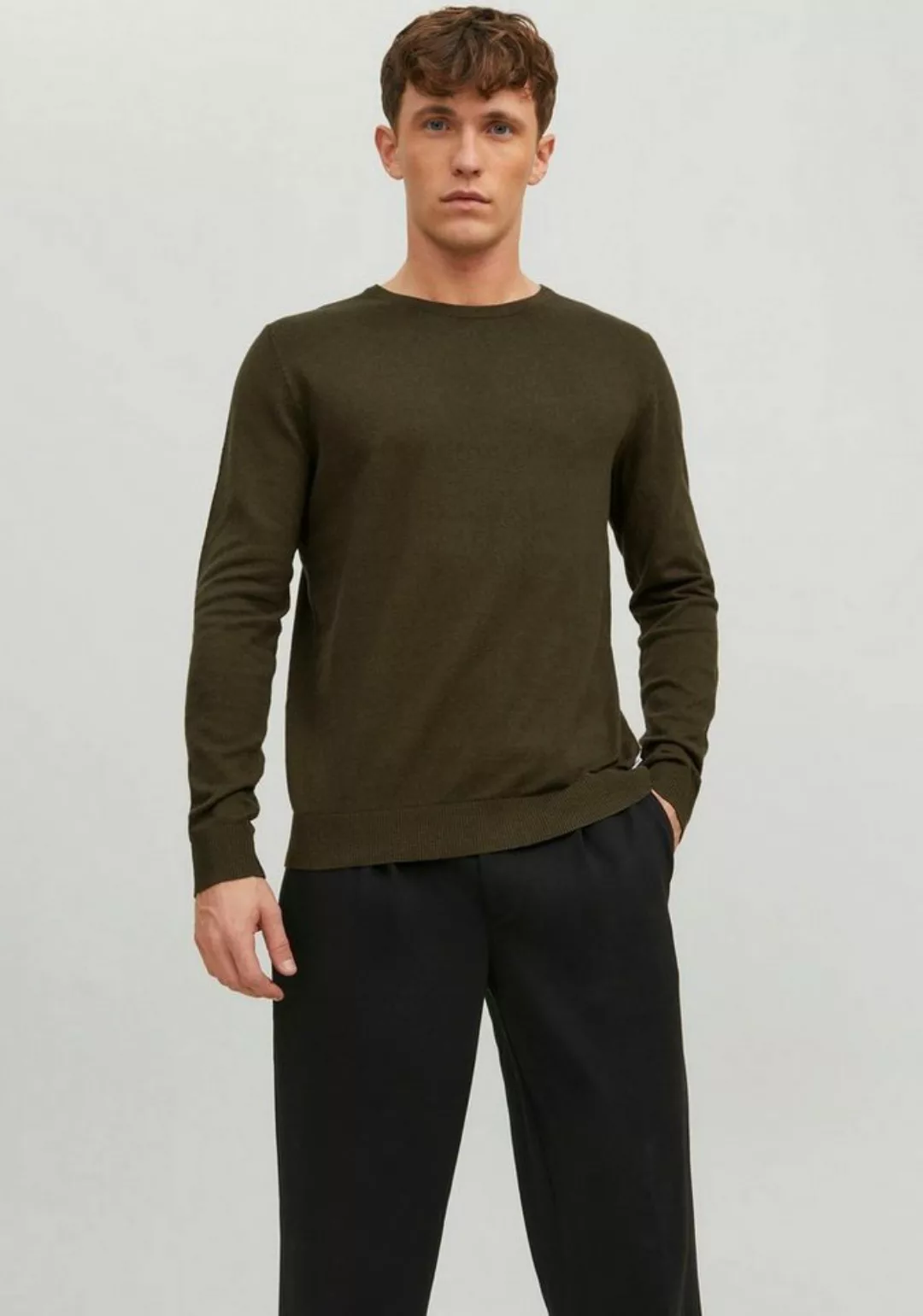 Jack & Jones Herren Rundhals Pullover JJEEMIL günstig online kaufen