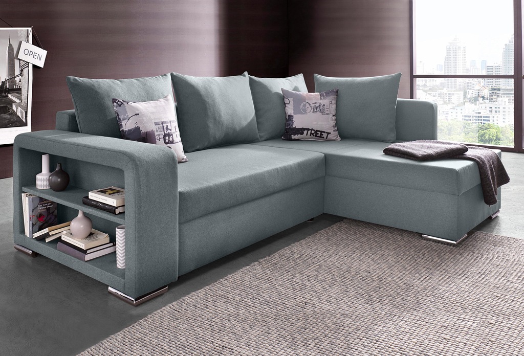 COLLECTION AB Ecksofa "John L-Form", mit Bettfunktion, Bettkasten und integ günstig online kaufen