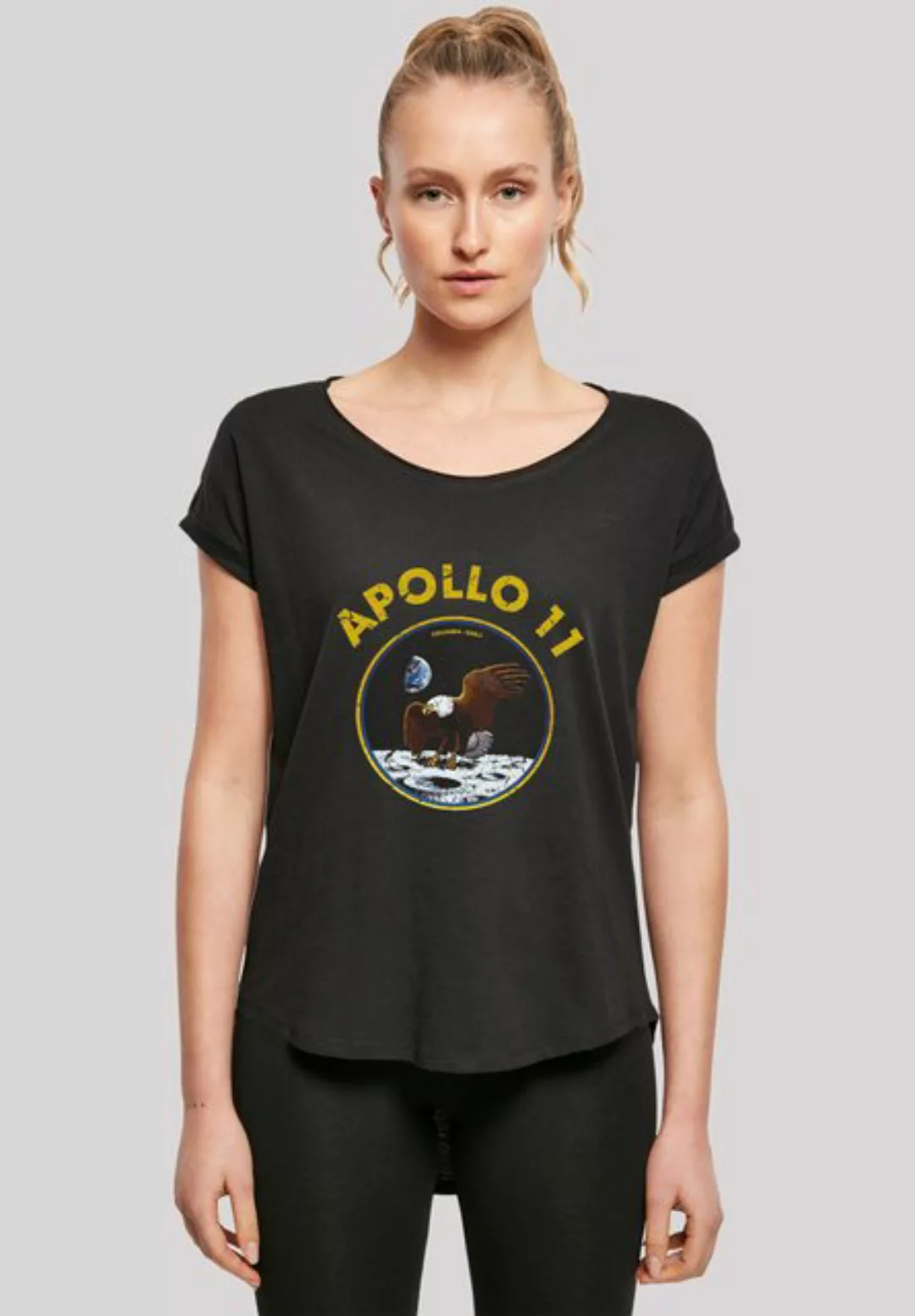 F4NT4STIC T-Shirt Long Cut T-Shirt NASA Classic Mondlandung Black Damen,Pre günstig online kaufen