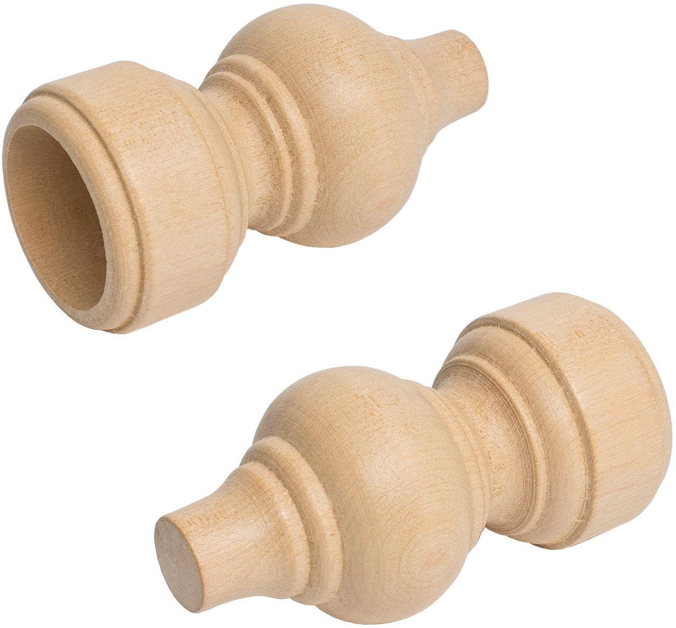 Liedeco Gardinenstangen-Endstück, Gardinen, (Set, 2-St), für günstig online kaufen