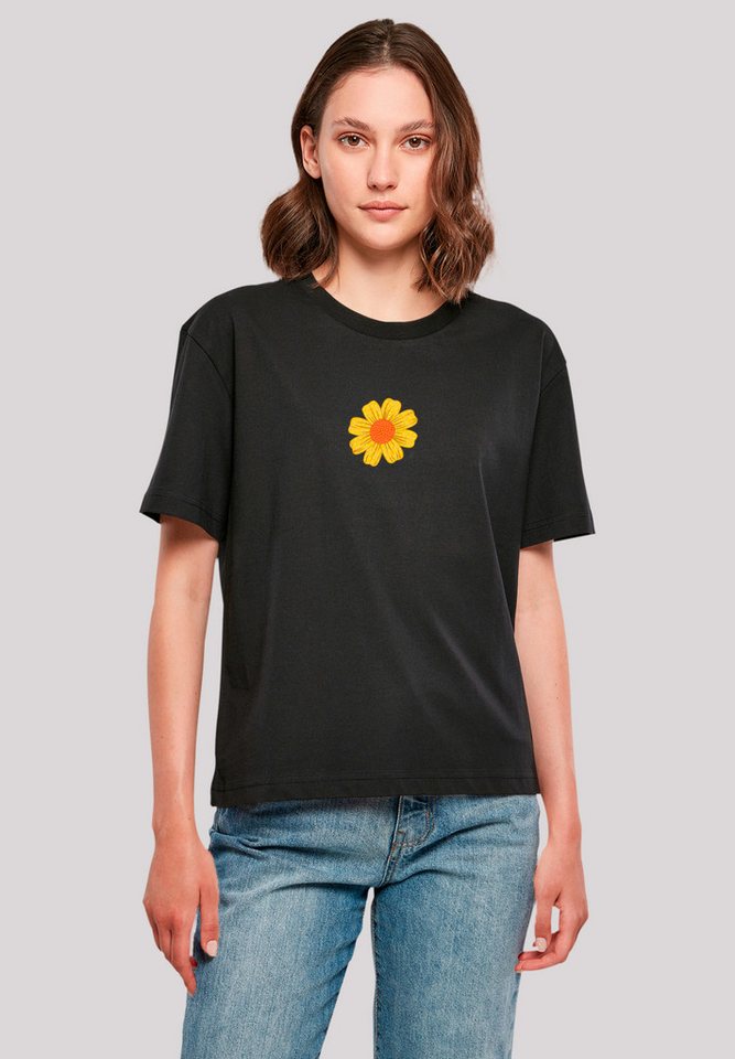 emoji couture T-Shirt Golden diamonds flower orange center Premium Qualität günstig online kaufen