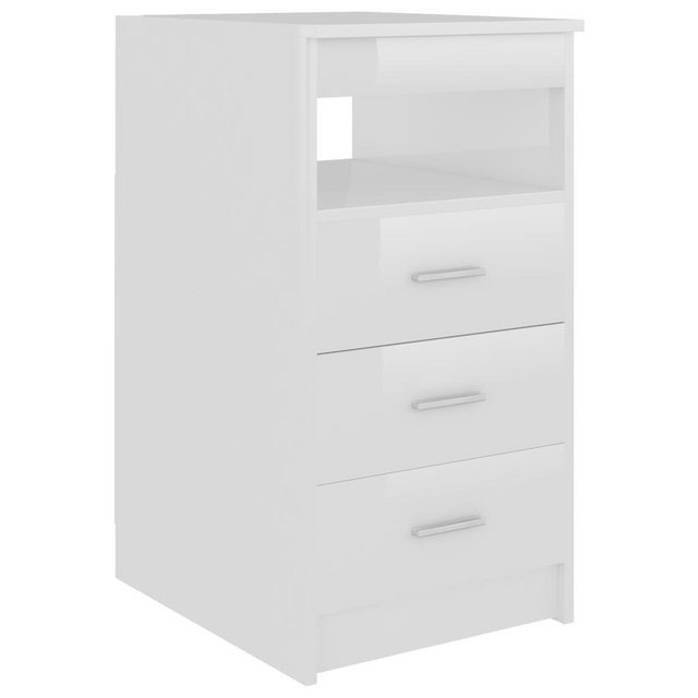 Sideboard Mit Schubladen Hochglanz-weiß 40ã50ã76 Cm Spanplatte günstig online kaufen