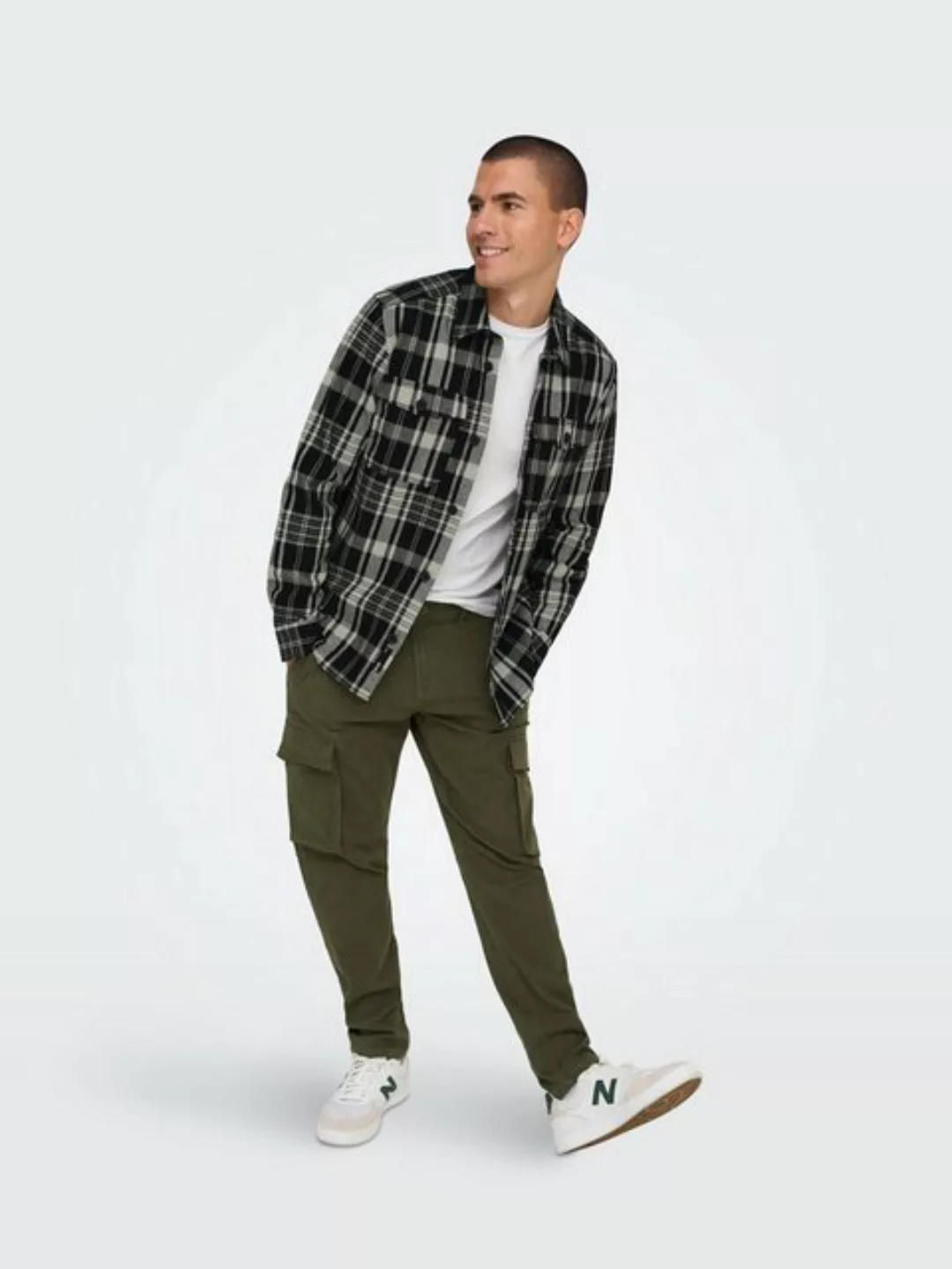 ONLY & SONS Langarmhemd Hemd Milo Langarm-Flanellhemd (1-tlg) günstig online kaufen