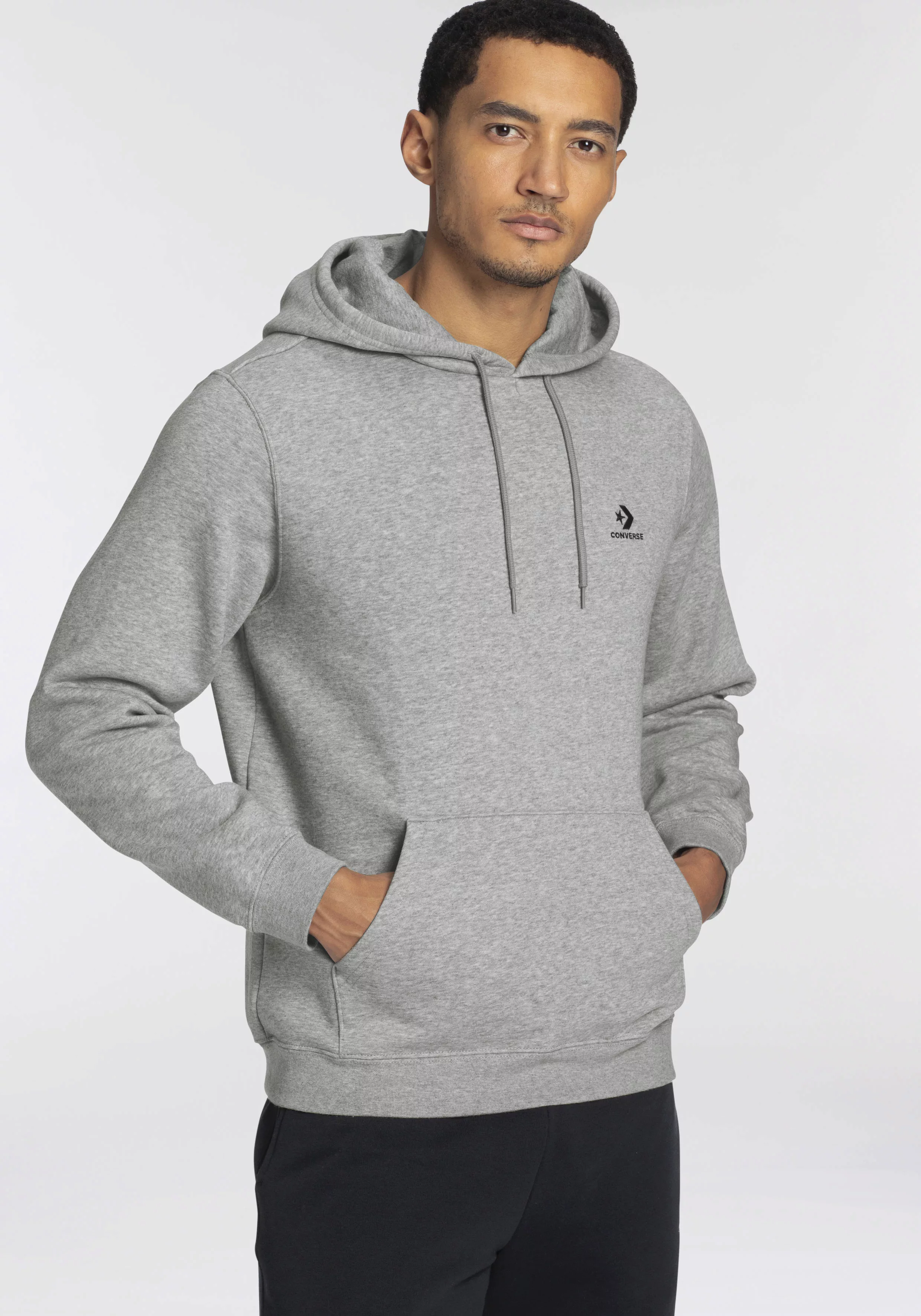 Converse Kapuzensweatshirt EMBROIDERED STAR CHEVRON BRUSHED BACK FLEECE HOO günstig online kaufen