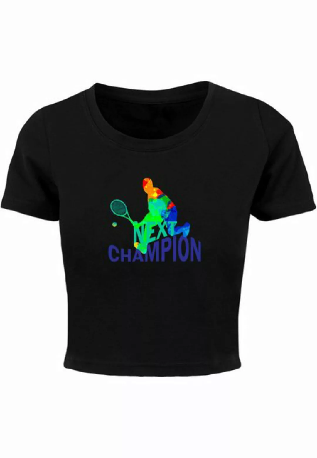 Merchcode T-Shirt Merchcode Damen Ladies Next Champion Cropped Tee (1-tlg) günstig online kaufen