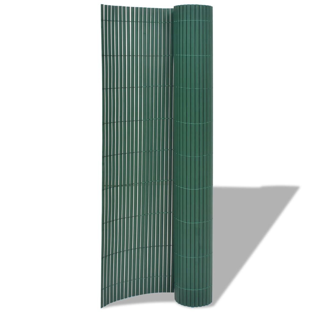vidaXL Gartenzaun Gartenzaun Doppelseitig PVC 90x300 günstig online kaufen