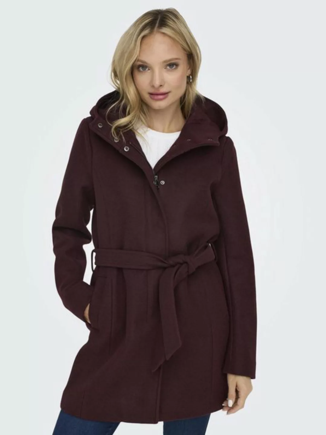 ONLY Kurzmantel ONLEMMA HOODED BELT COAT OTW günstig online kaufen