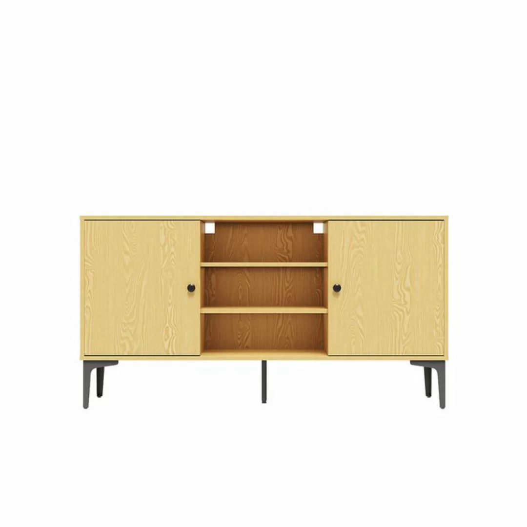 SONNI TV-Schrank TV-Schrank,Eichenfarbener TV-Schrank,135x35x70cm günstig online kaufen