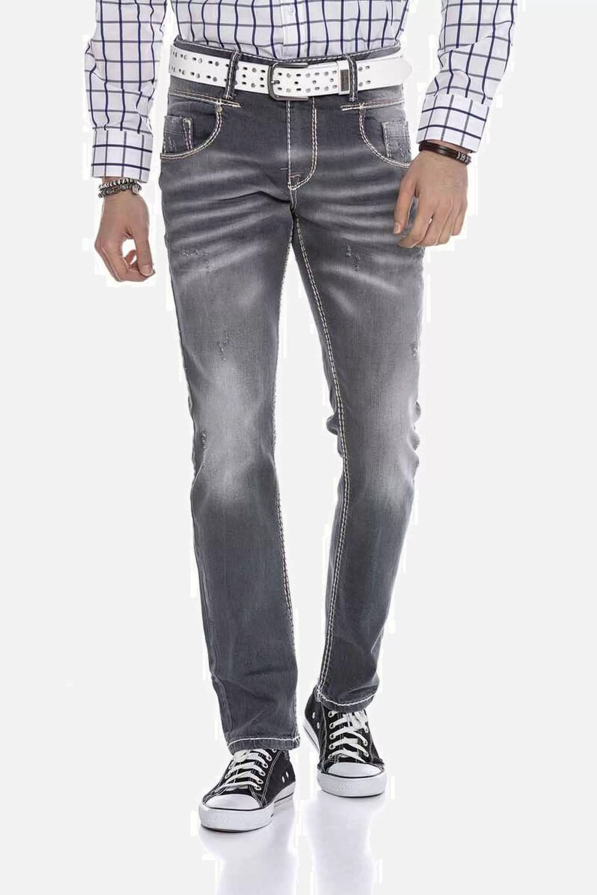 Cipo & Baxx 5-Pocket-Jeans "Jeans", in modernem Straight Fit-Schnitt, CD668 günstig online kaufen