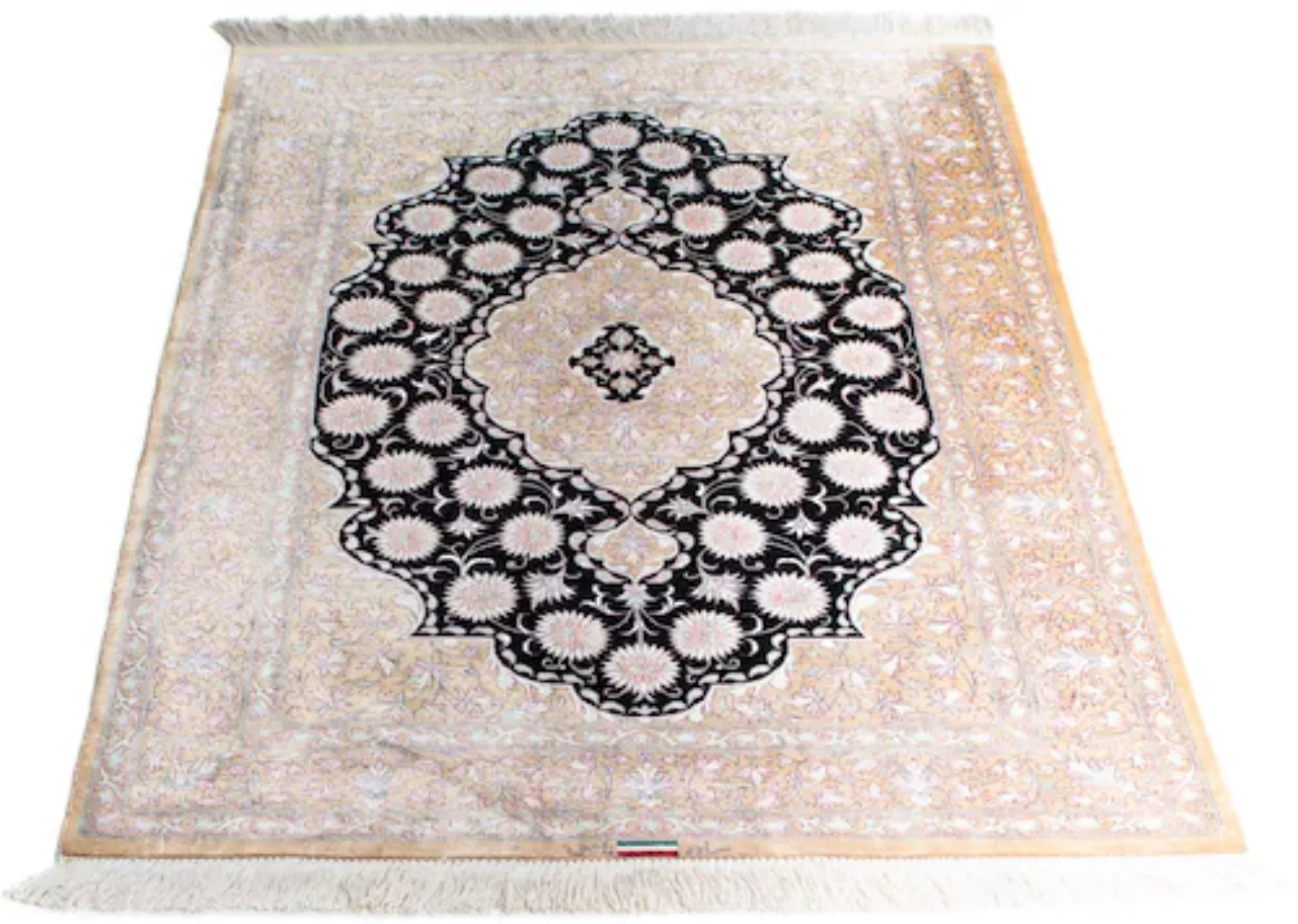 morgenland Orientteppich »Perser - Ghom - 113 x 77 cm - beige«, rechteckig günstig online kaufen