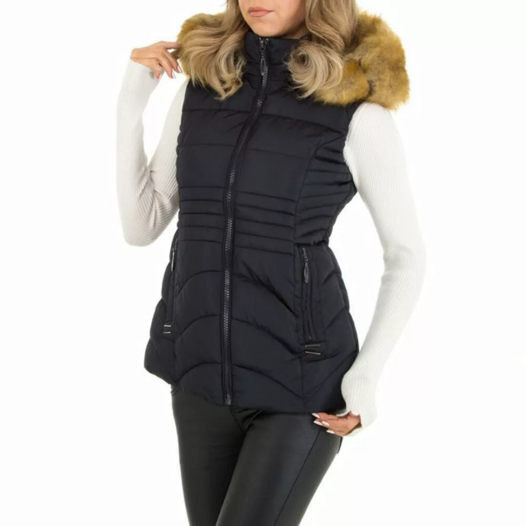 Ital-Design Steppweste Damen (87256389) Kapuze (abnehmbar) Gefüttert Winter günstig online kaufen