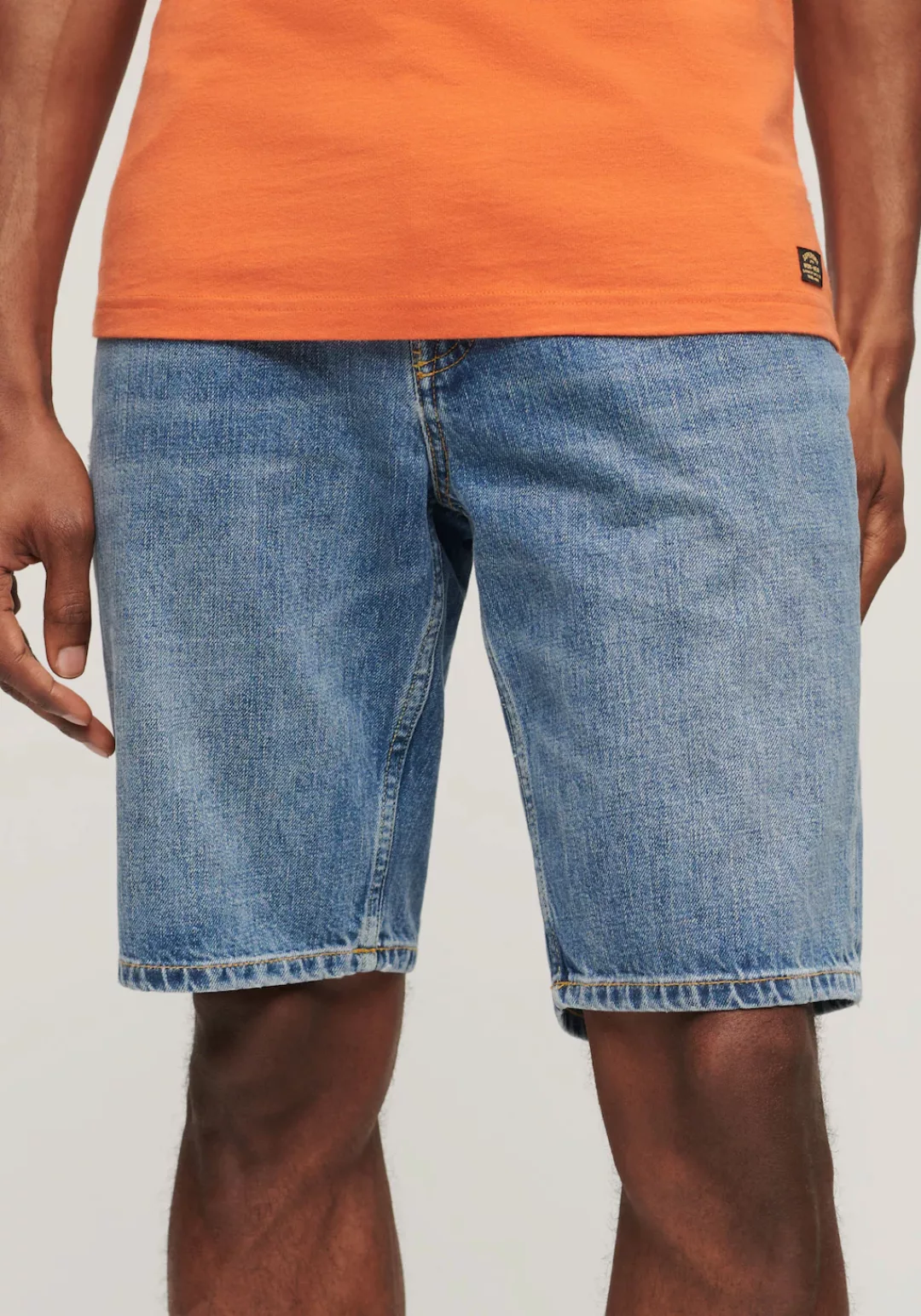 Superdry Shorts VINTAGE STRAIGHT SHORT Angeles Vintage Mid Blue günstig online kaufen