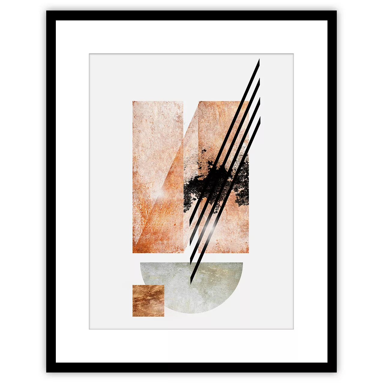 Bild Abstract II 40x50cm copper, 40 x 50 cm günstig online kaufen