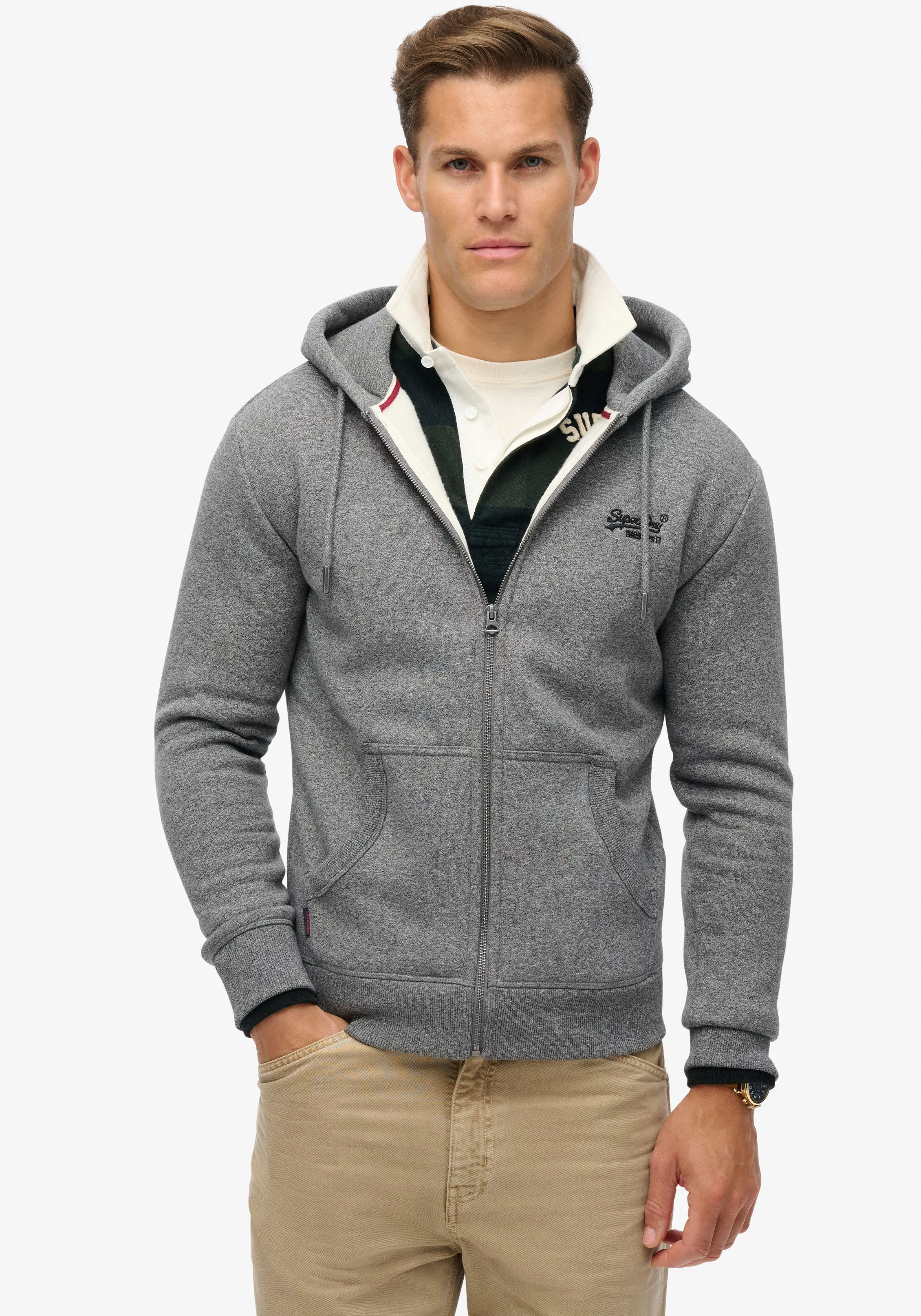 Superdry Kapuzensweatjacke "ESSENTIAL LOGO ZIP HOODIE" günstig online kaufen