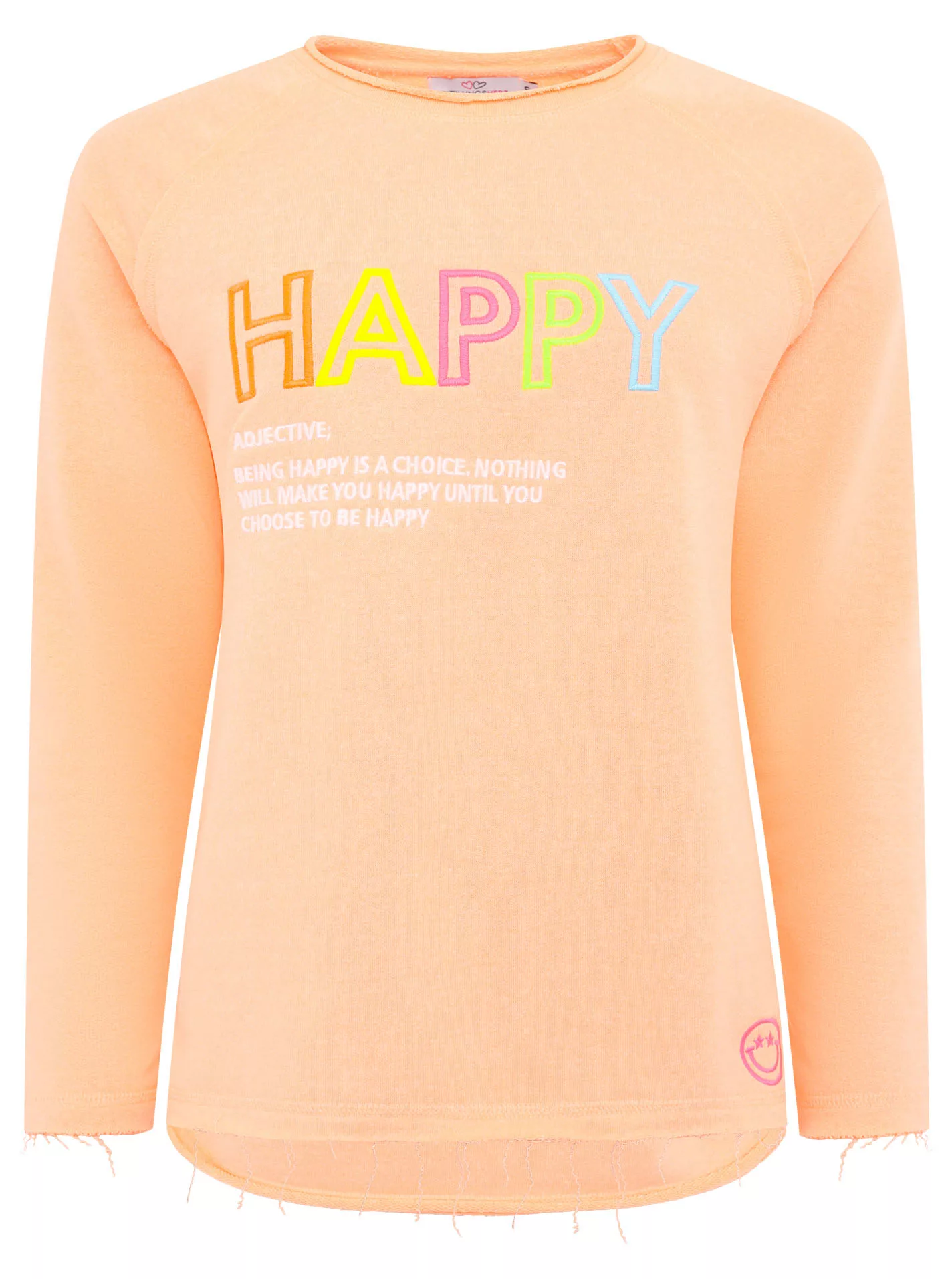 Zwillingsherz Sweatshirt ""Happy"", mit inspirierendem Zitatprint günstig online kaufen