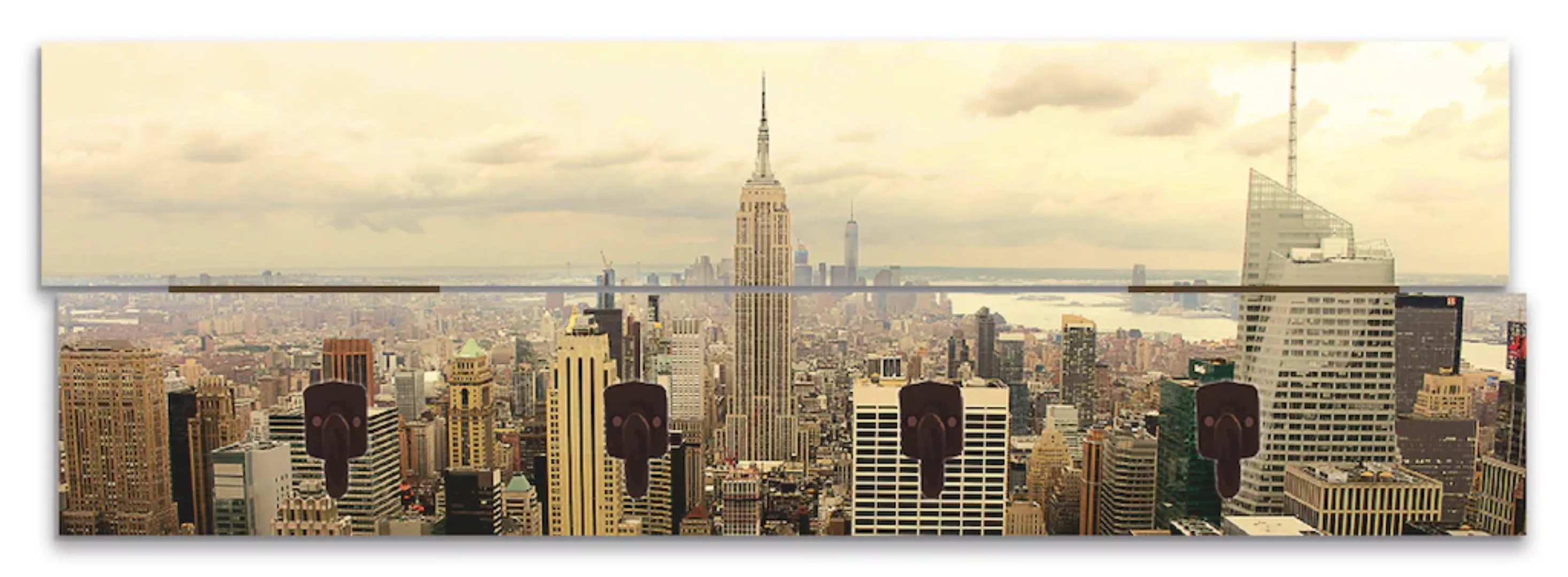 Artland Garderobenleiste "Skyline Manhattan - New York" günstig online kaufen