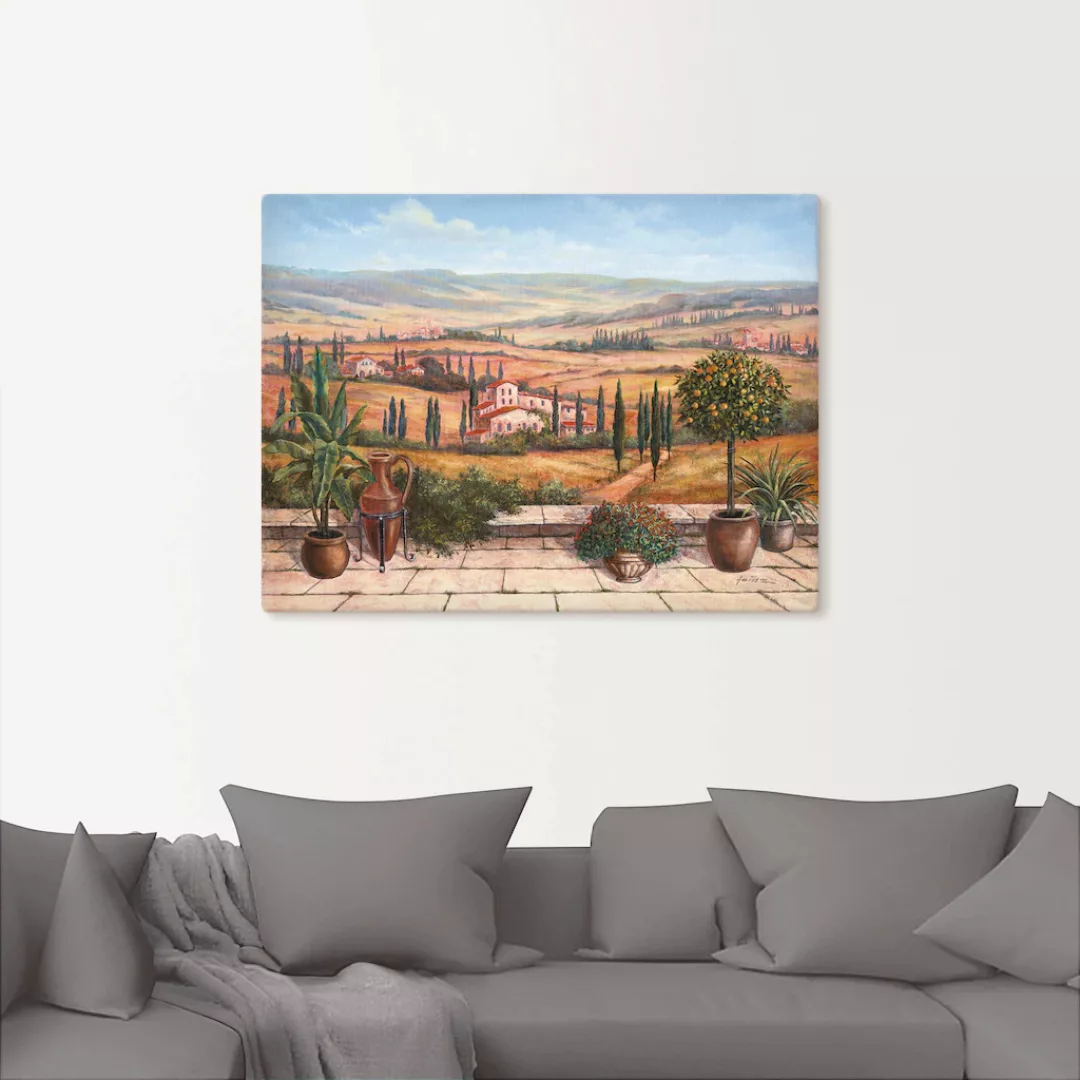 Artland Wandbild »Terrasse«, Europa, (1 St.), als Alubild, Outdoorbild, Lei günstig online kaufen