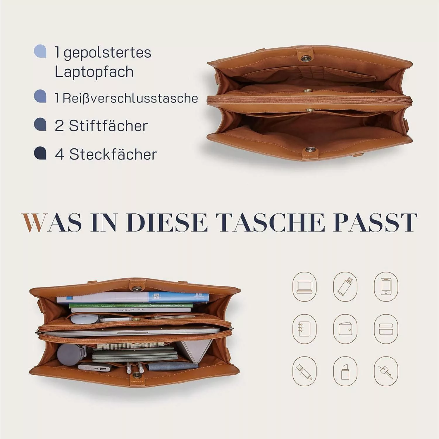 LuxusKollektion Laptoptasche Moderne Laptop Handtasche 15,6 günstig online kaufen