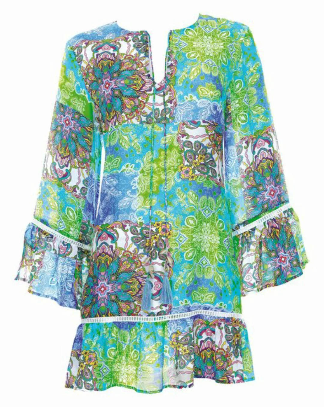 Opera Strandkleid Swim & Beachwear Paisley Green Strandkleid mit 3/4 Ärmel günstig online kaufen