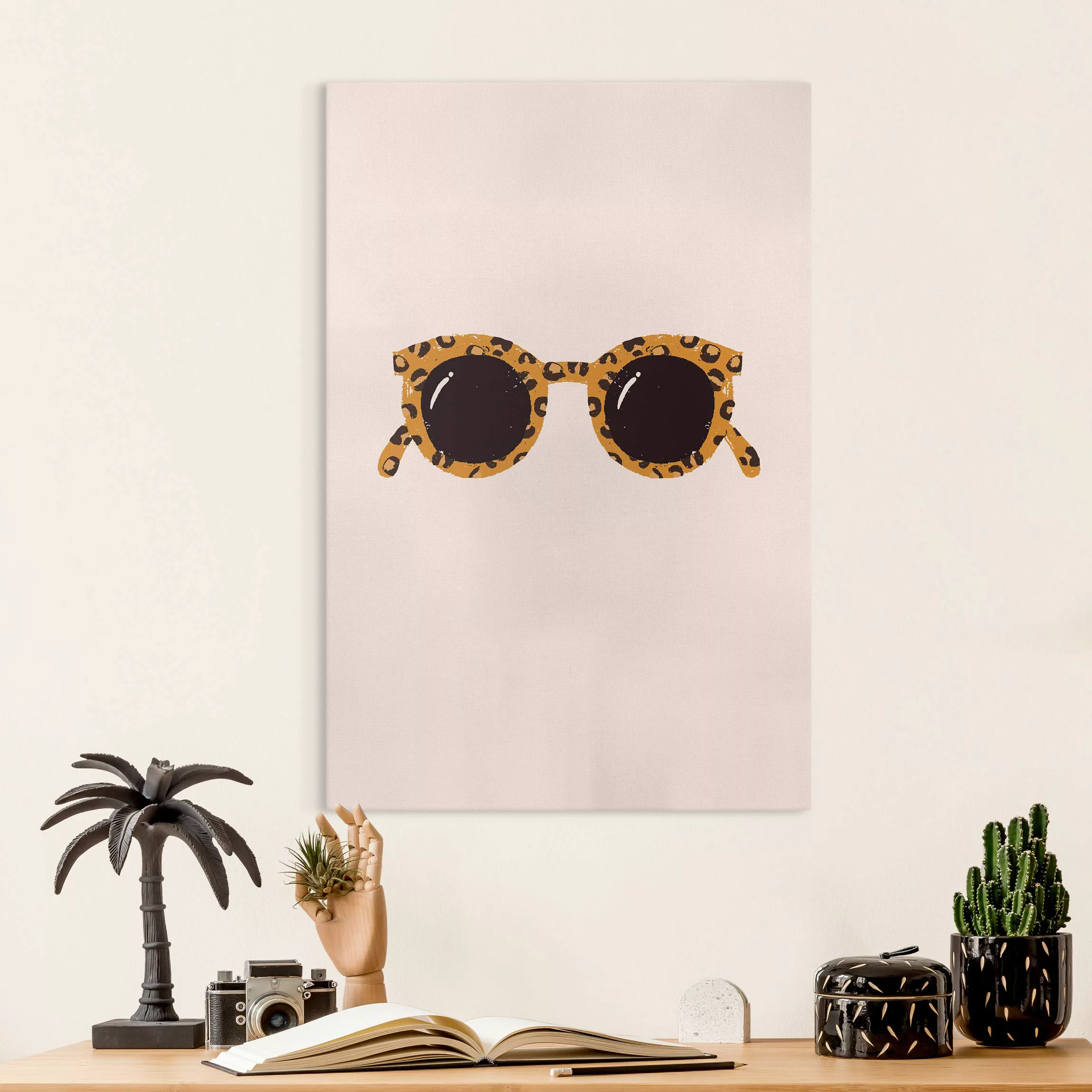 Leinwandbild Illustration Sonnenbrille günstig online kaufen