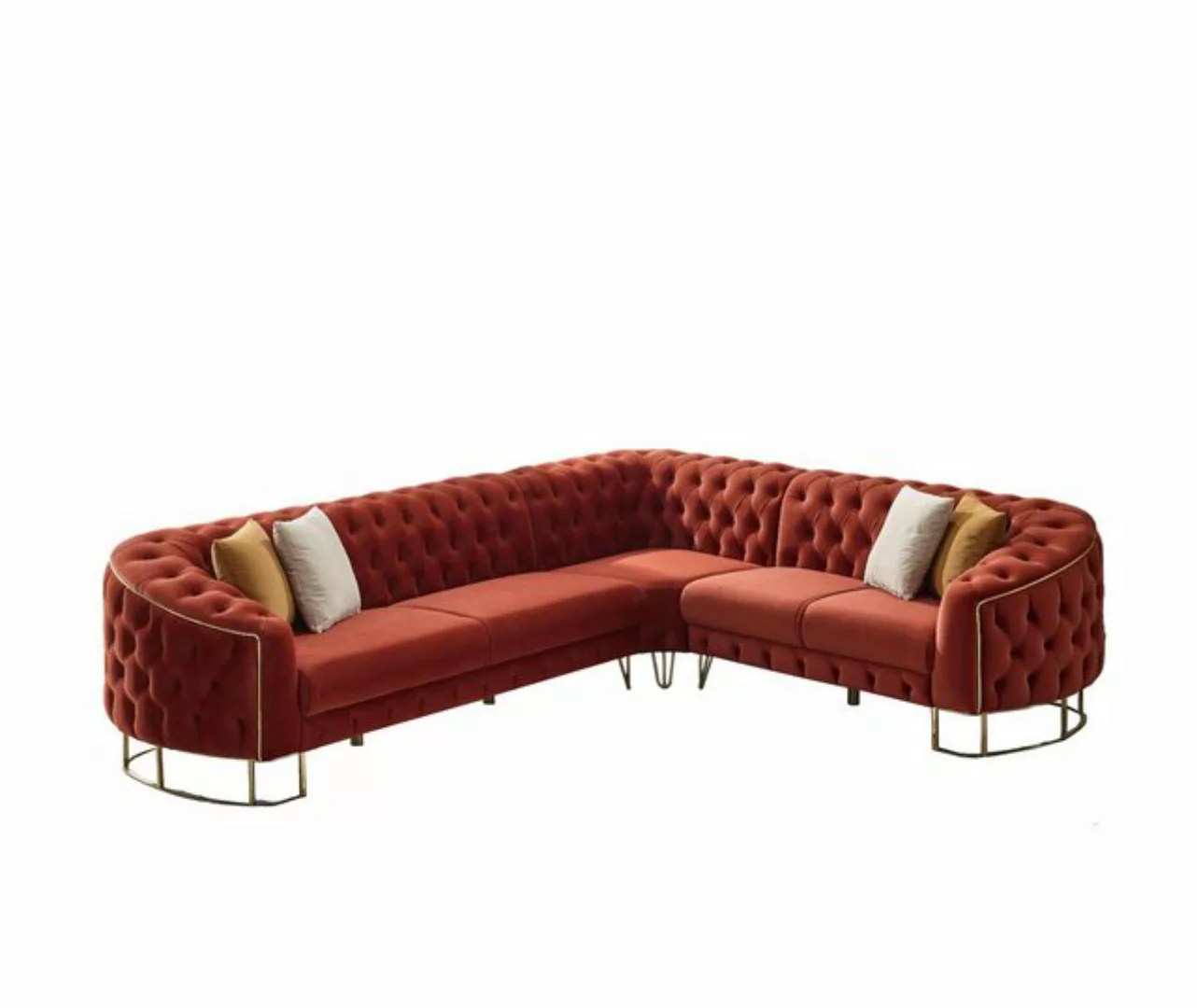 Villa Möbel Ecksofa Rocco, 1. Stk., Hand Made Quality, pflegeleichter Mikro günstig online kaufen