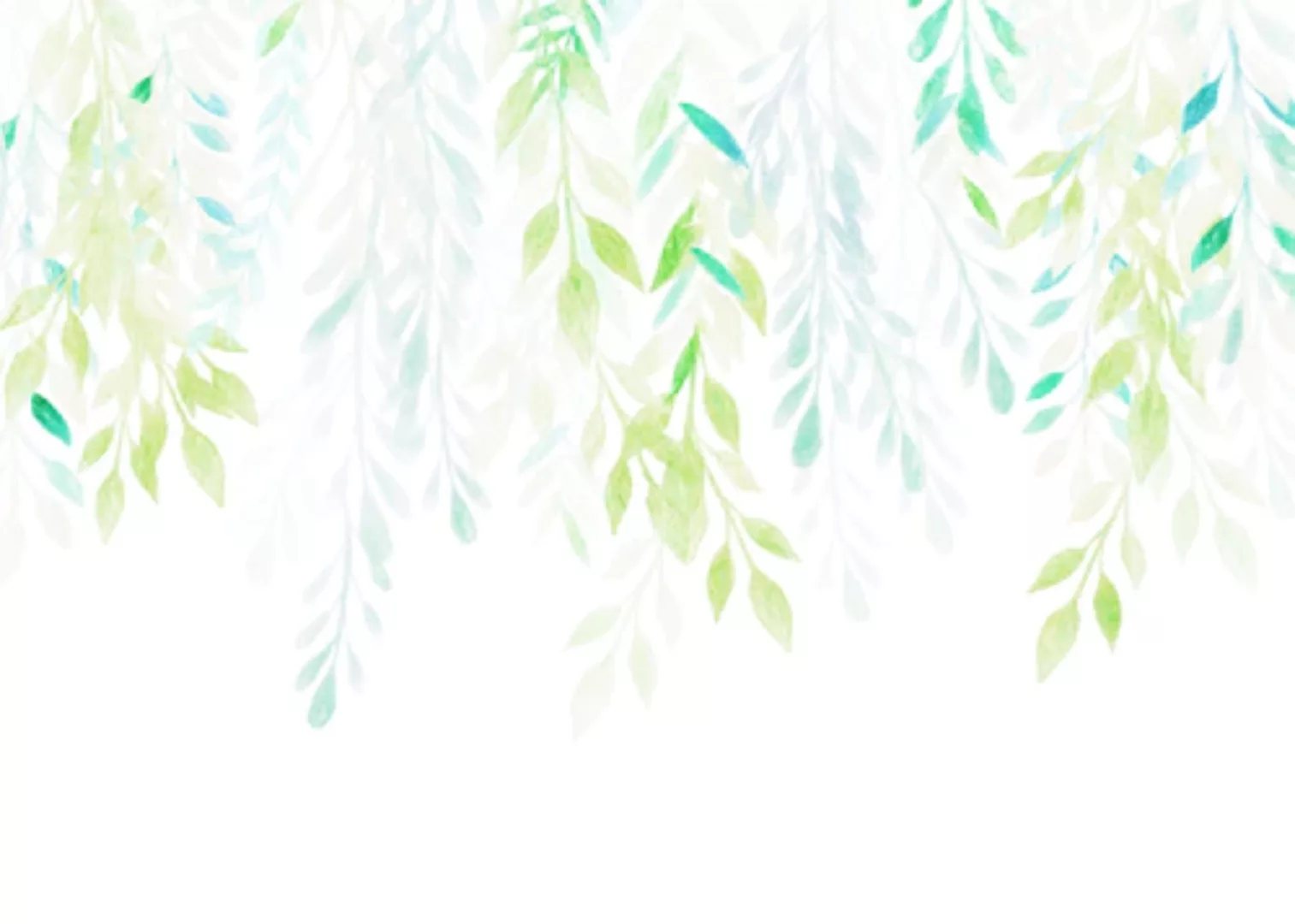 KOMAR Vlies Fototapete - Summer Leaves  - Größe 350 x 250 cm mehrfarbig günstig online kaufen