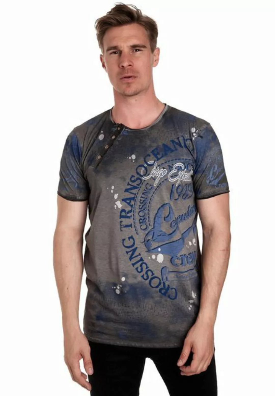 Rusty Neal T-Shirt mit plakativem Frontprint günstig online kaufen