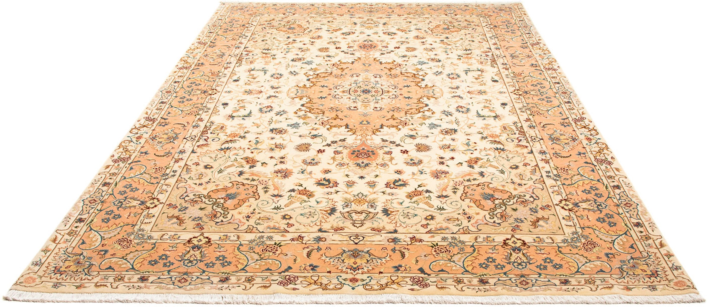 morgenland Orientteppich »Perser - Täbriz - Royal - 300 x 202 cm - beige«, günstig online kaufen