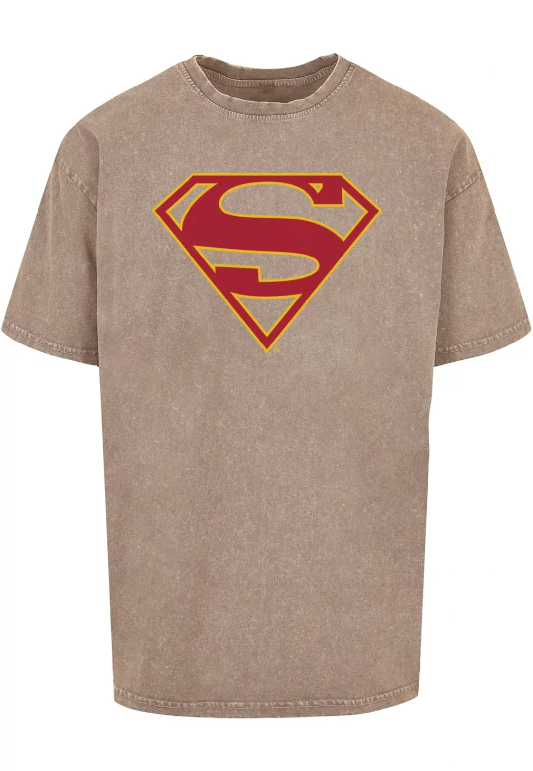 ABSOLUTE CULT T-Shirt "ABSOLUTE CULT Herren Supergirl - Logo Acid Washed Ov günstig online kaufen