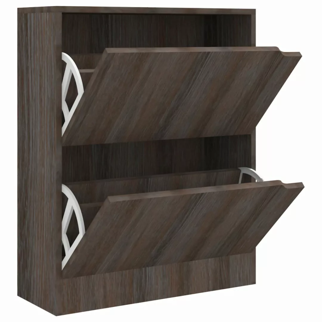 Schuhschrank 2 Türen Grau Sonoma-eiche 59x24x74 Cm Spanplatte günstig online kaufen