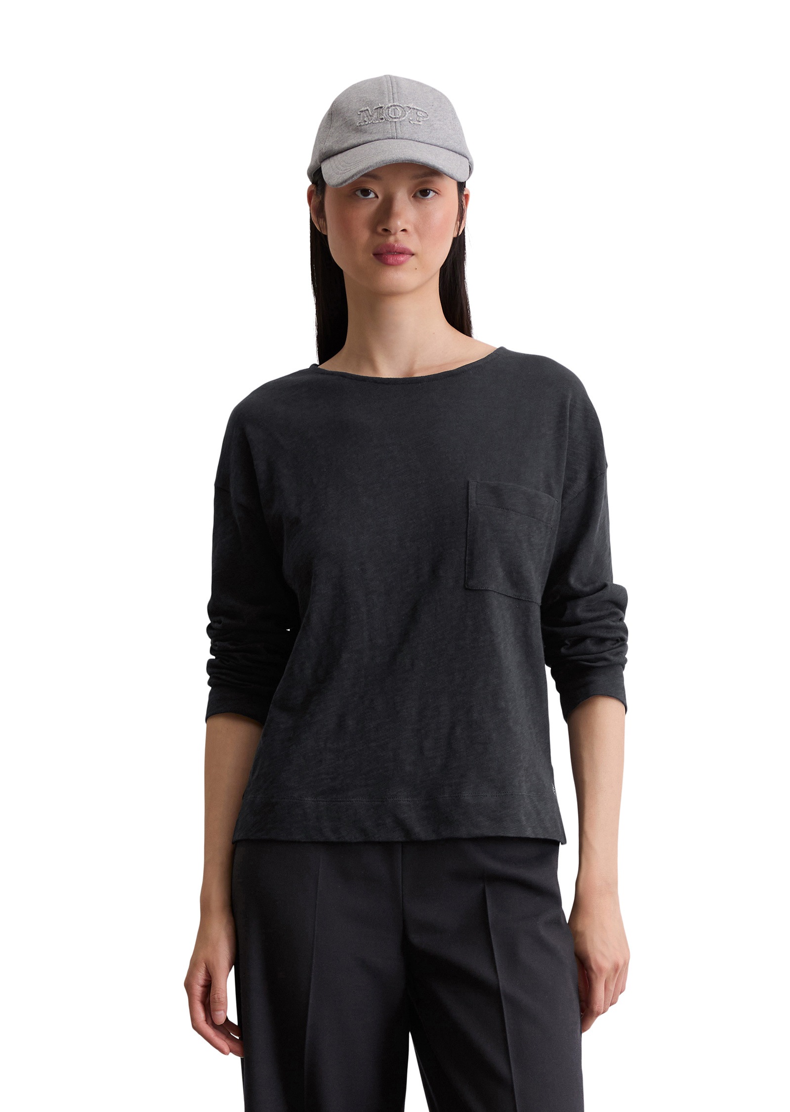 Marc OPolo Langarmshirt "aus Slub Jersey" günstig online kaufen