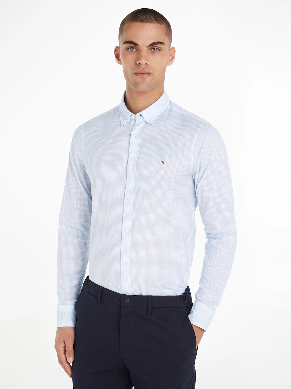 Tommy Hilfiger Businesshemd FLEX MICRO FOULARD SF SHIRT Mit Minimal-Print, günstig online kaufen