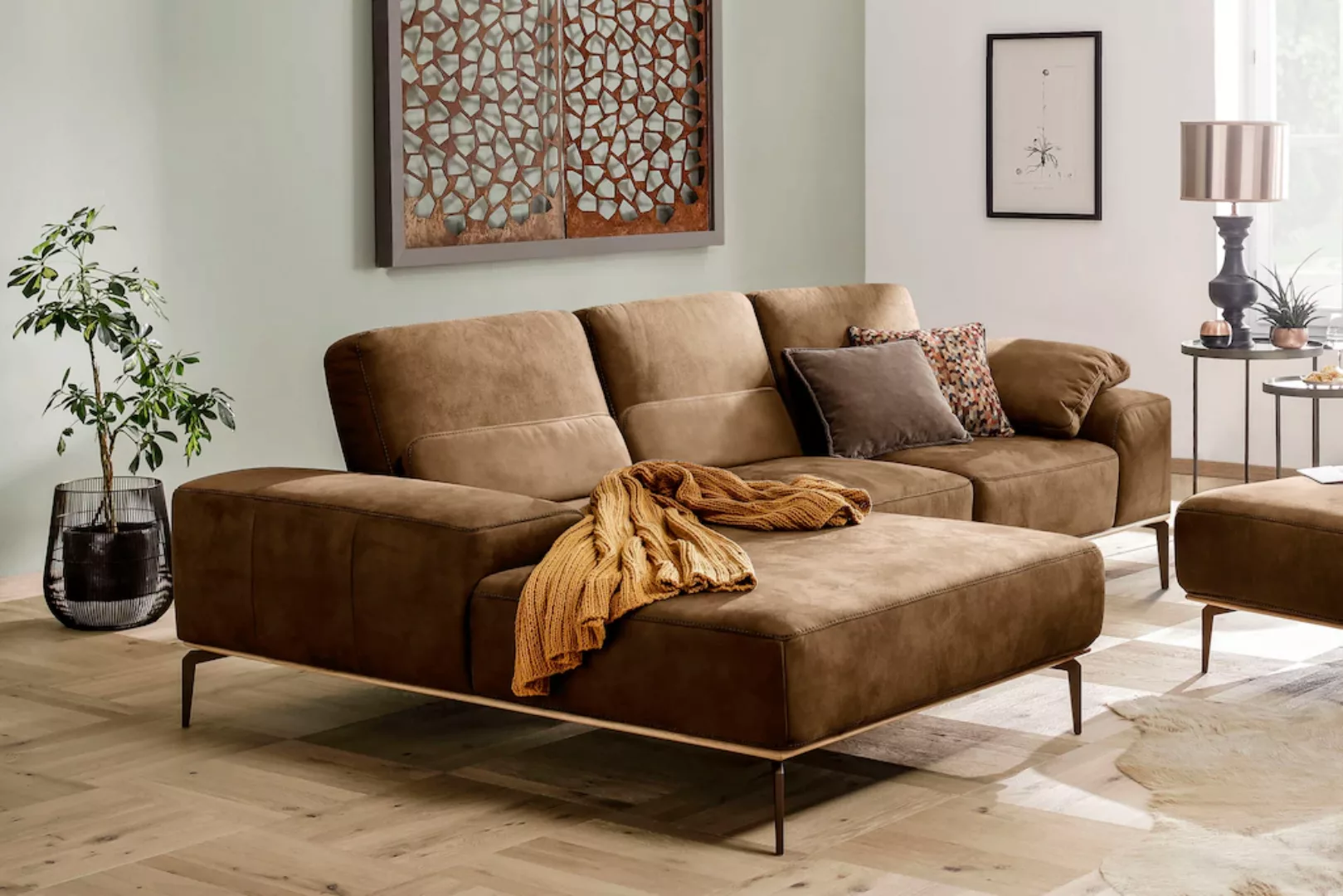 W.SCHILLIG Ecksofa "run, Designsofa mit tollem Sitzkomfort, bequem, L-Form" günstig online kaufen