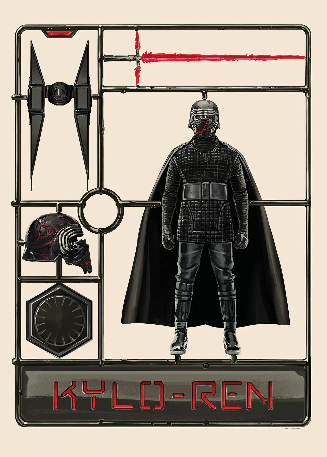 Komar Wandbild Star Wars Toy Kylo 50 x 70 cm günstig online kaufen