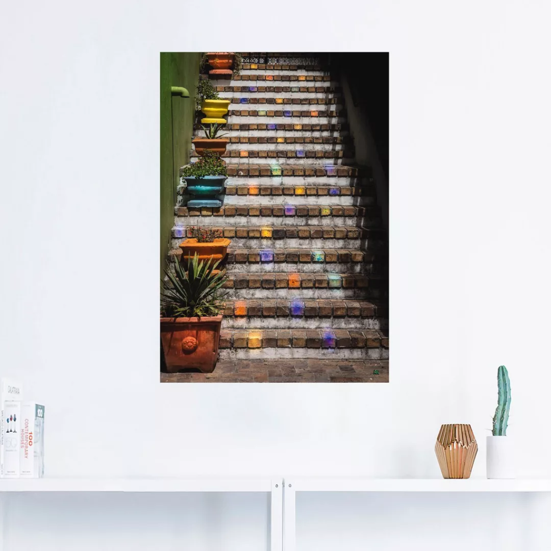 Artland Wandbild »Die Treppe«, Gebäude, (1 St.) günstig online kaufen