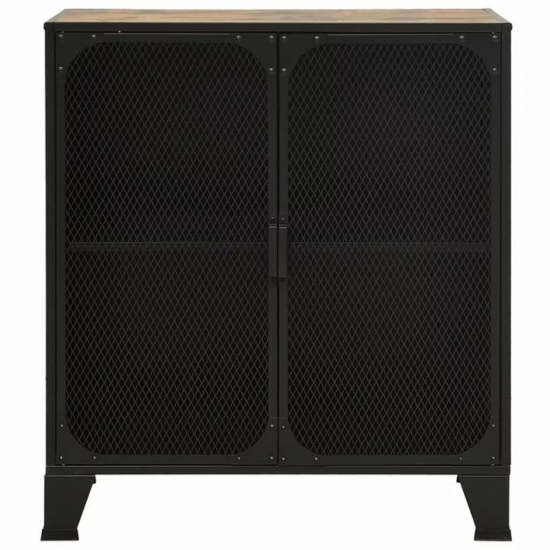 vidaXL Aktenschrank Aufbewahrungsschrank Rustikal Braun 72x36x82 cm Metall günstig online kaufen