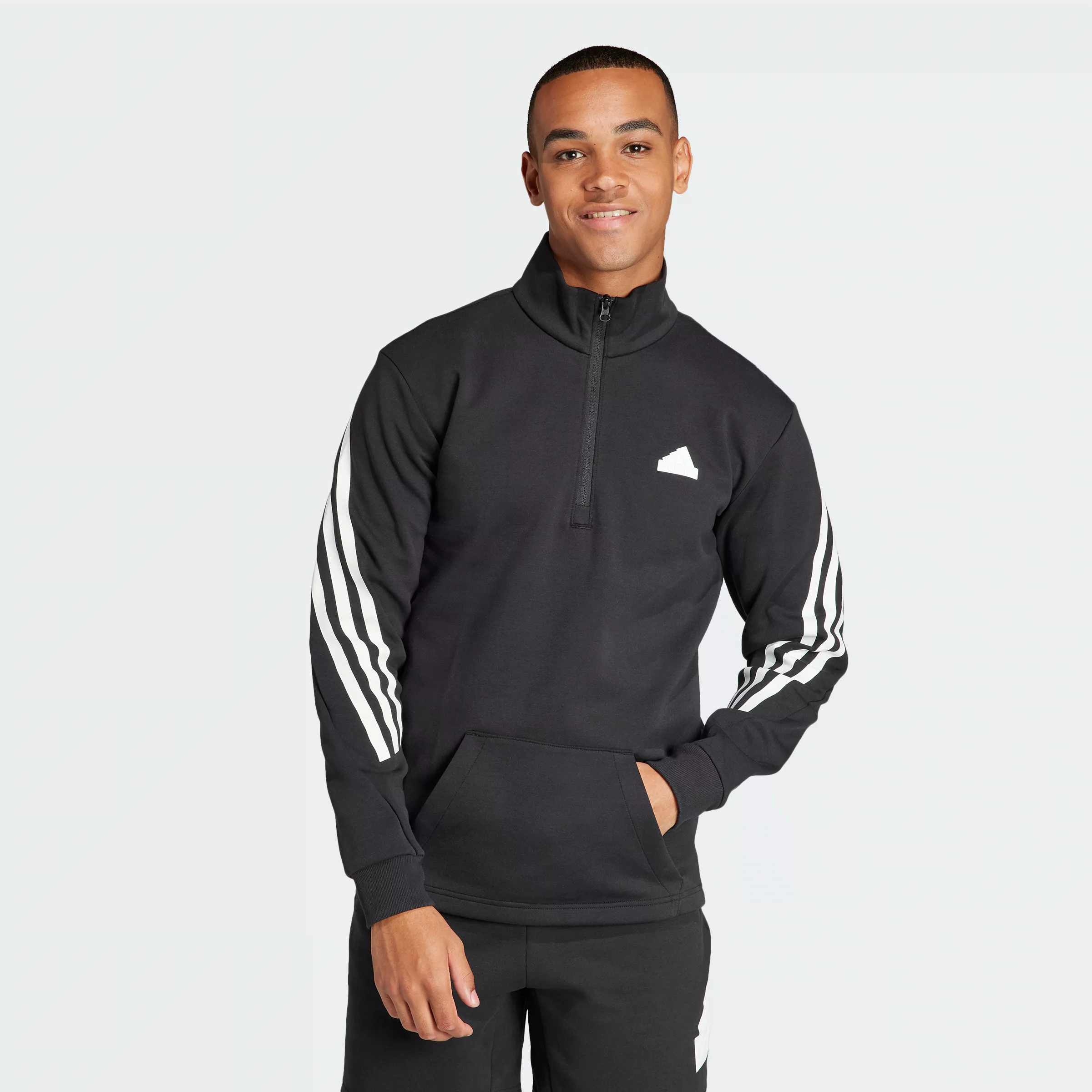 adidas Sportswear Rollkragenpullover "M FI 3S HALFZIP" günstig online kaufen