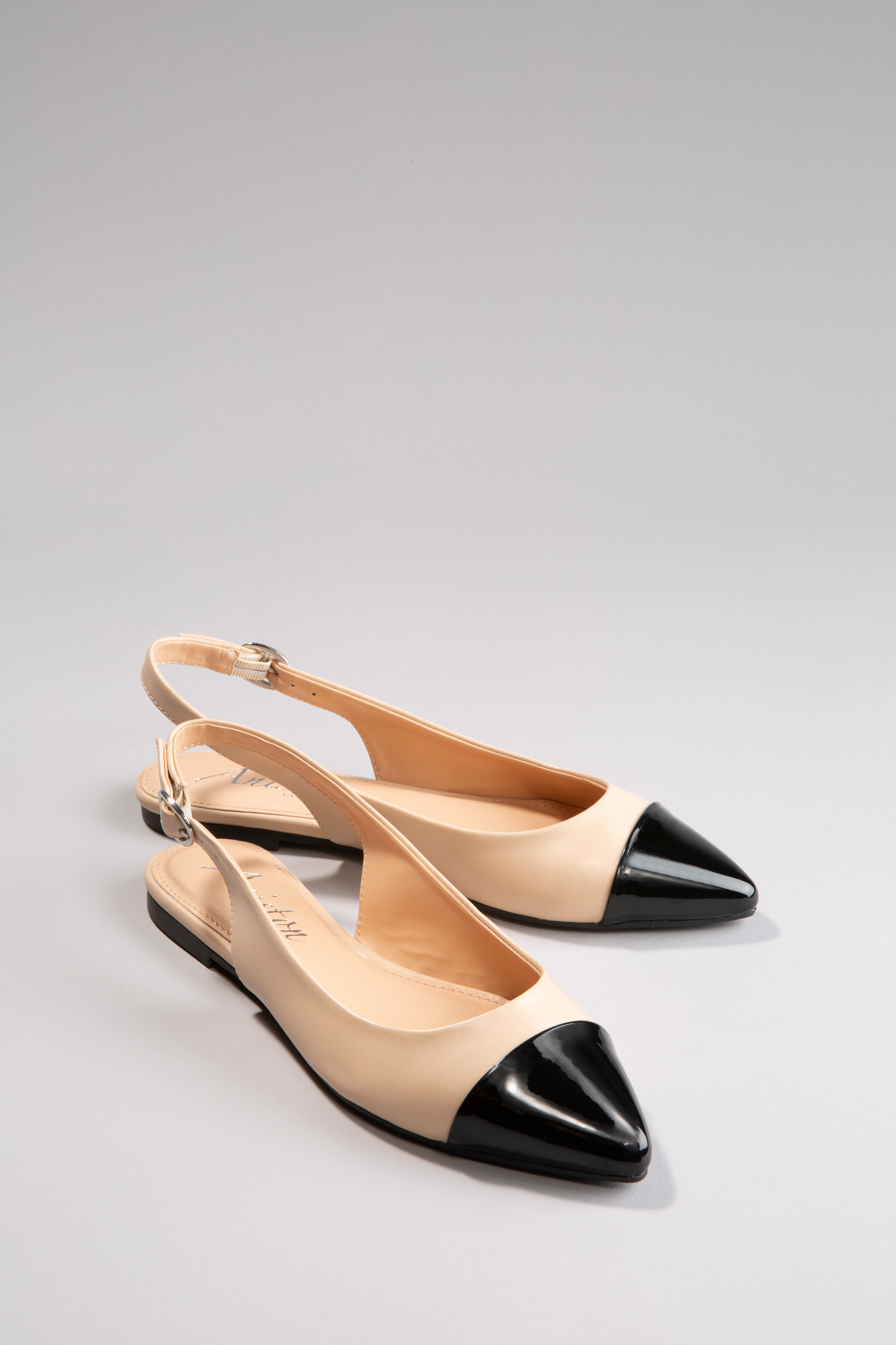 Aniston SHOES Slingpumps, Flat, Sommerschuh, Lackspitze günstig online kaufen