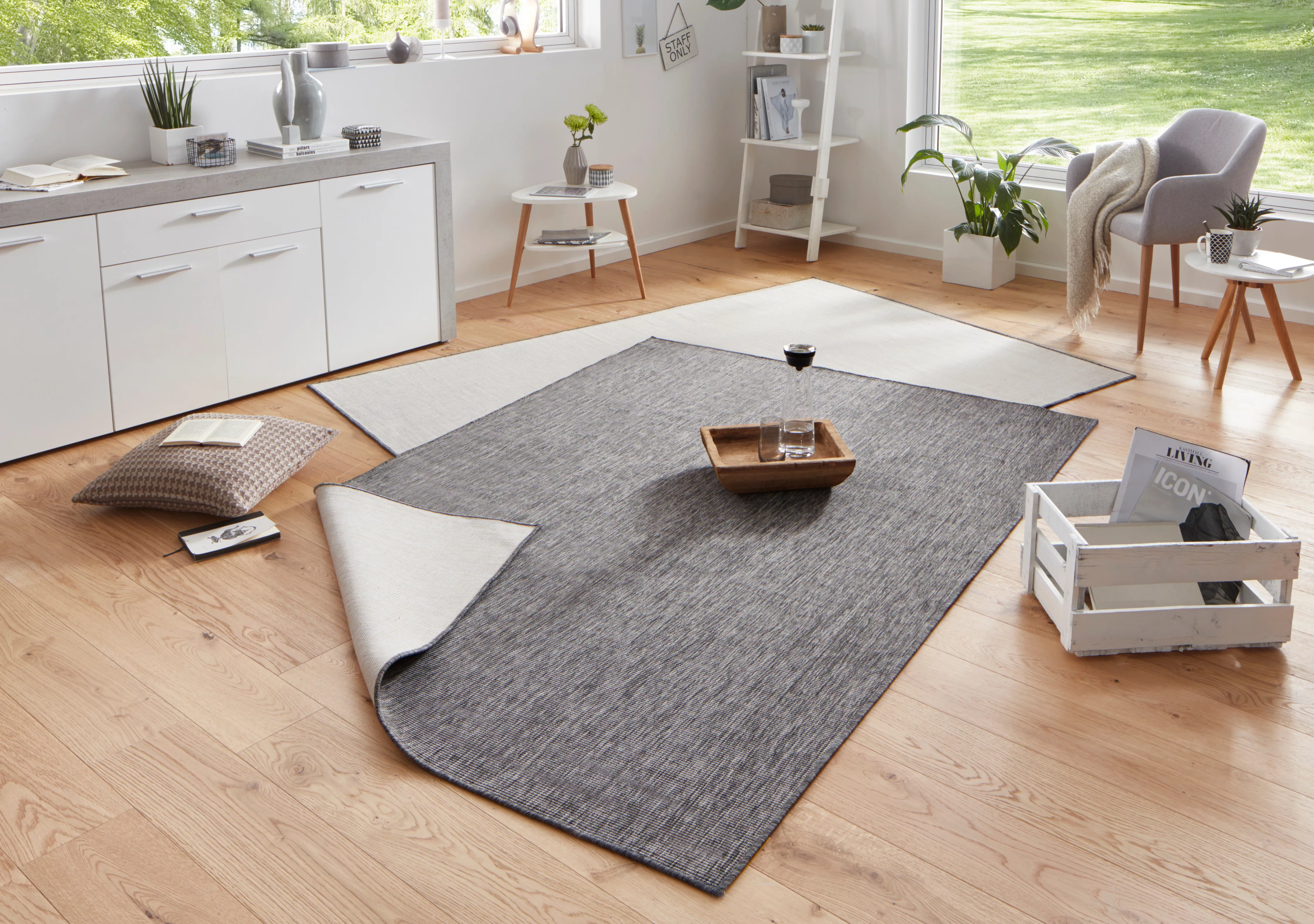 NORTHRUGS Teppich »Miami Wendeteppich«, rechteckig, 5 mm Höhe, In-& Outdoor günstig online kaufen