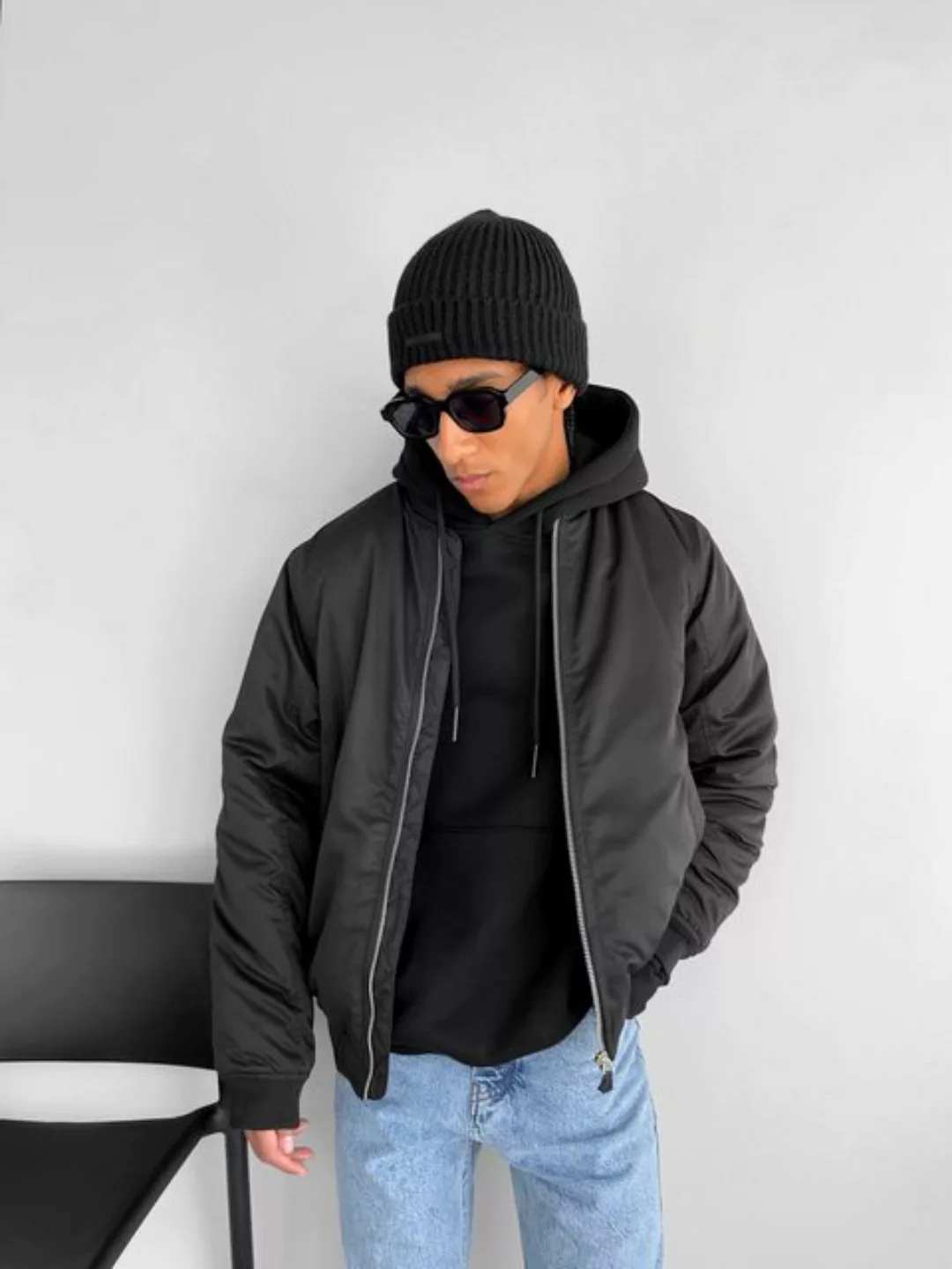 Abluka Winterjacke Oversize Bomber Jacket im Casual Stil - Übergangsjacke günstig online kaufen