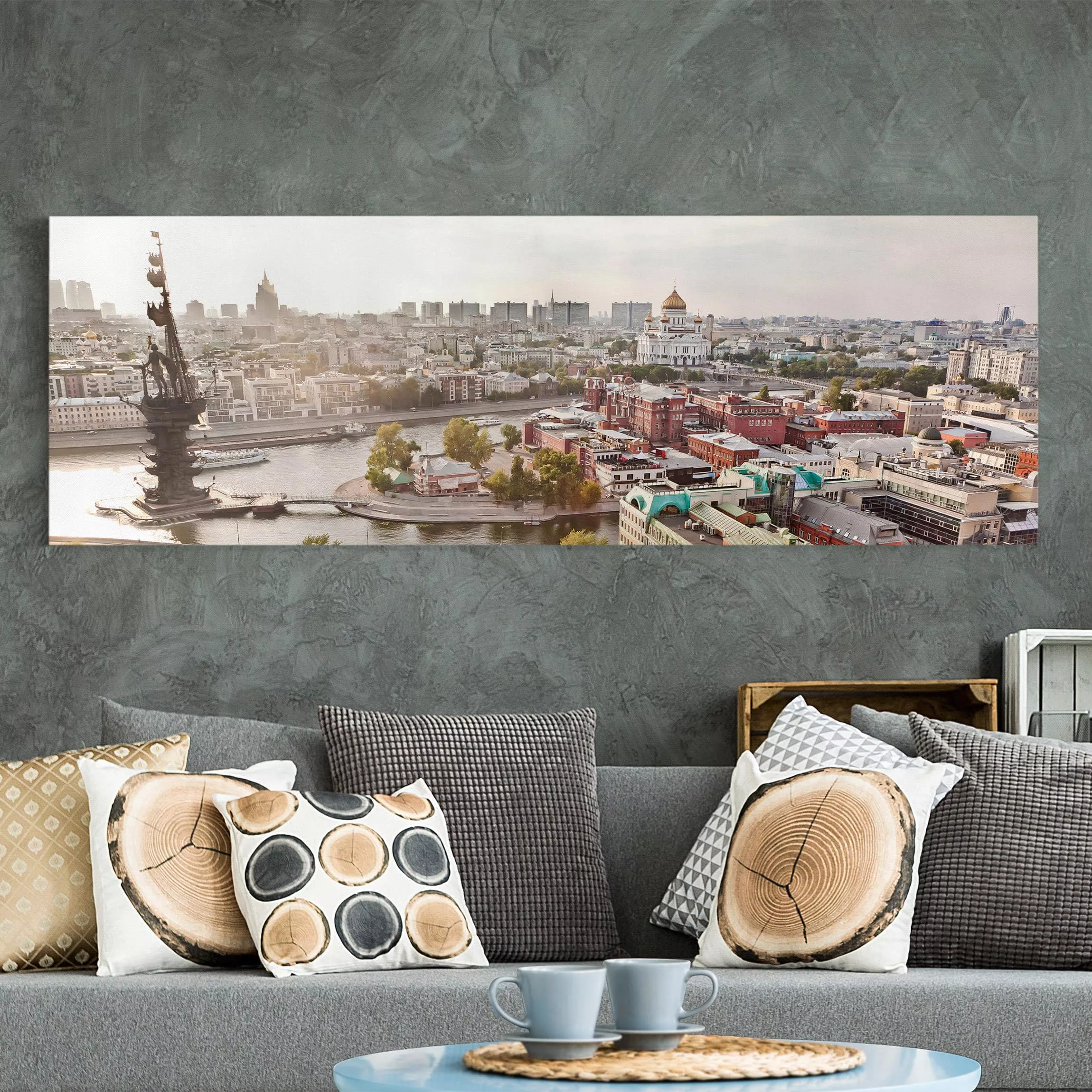 Leinwandbild Architektur & Skyline - Panorama City of Moscow günstig online kaufen