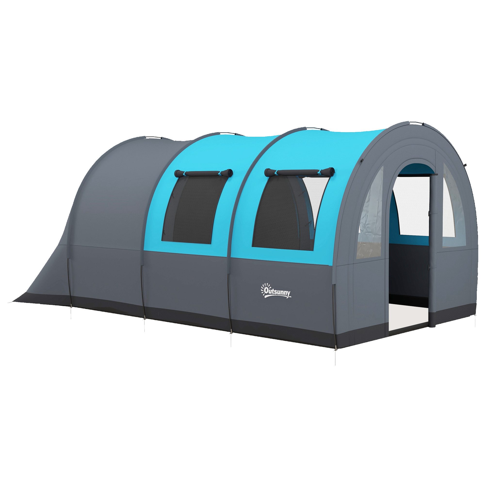 Outsunny Tunnelzelt mit Tragetasche, wasserdicht, Personen: günstig online kaufen