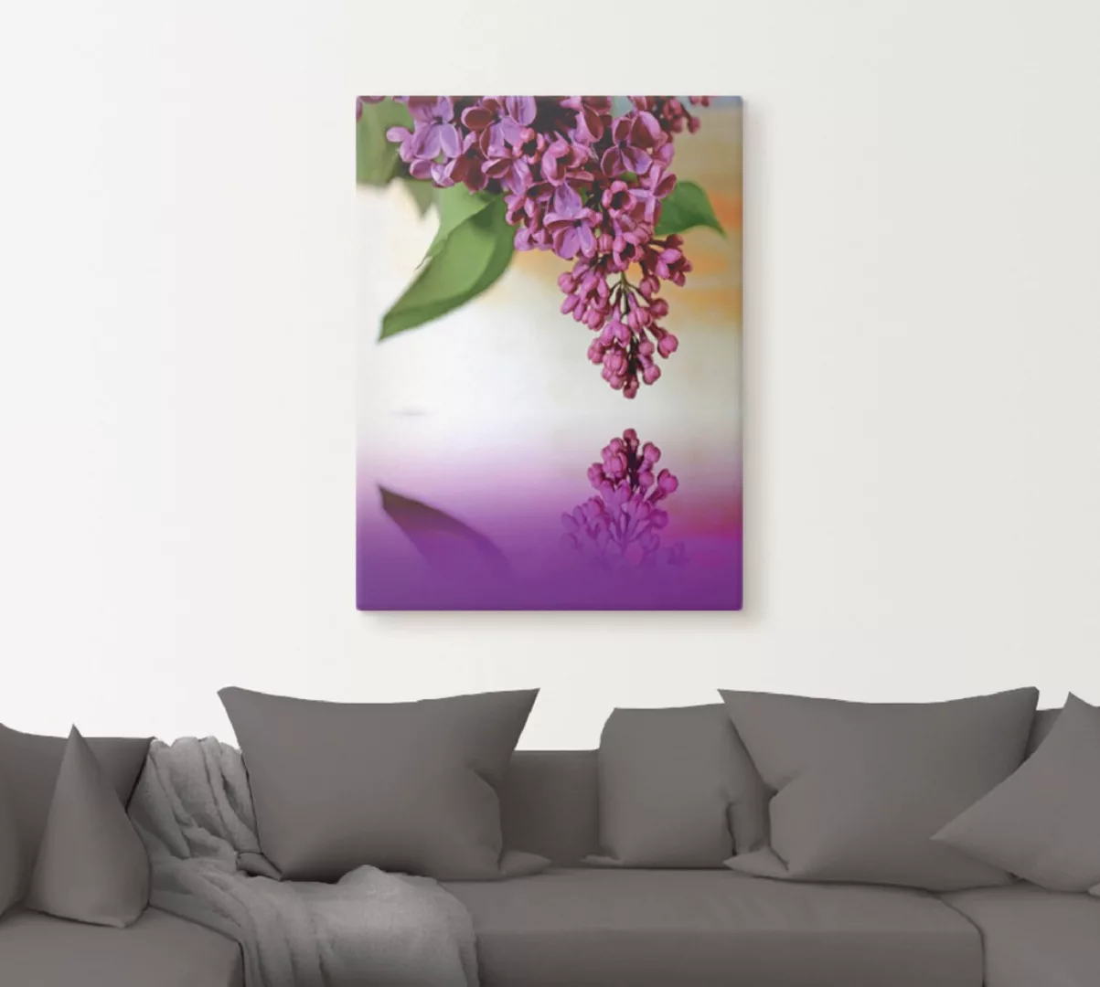 Artland Leinwandbild »Flieder«, Blumen, (1 St.) günstig online kaufen